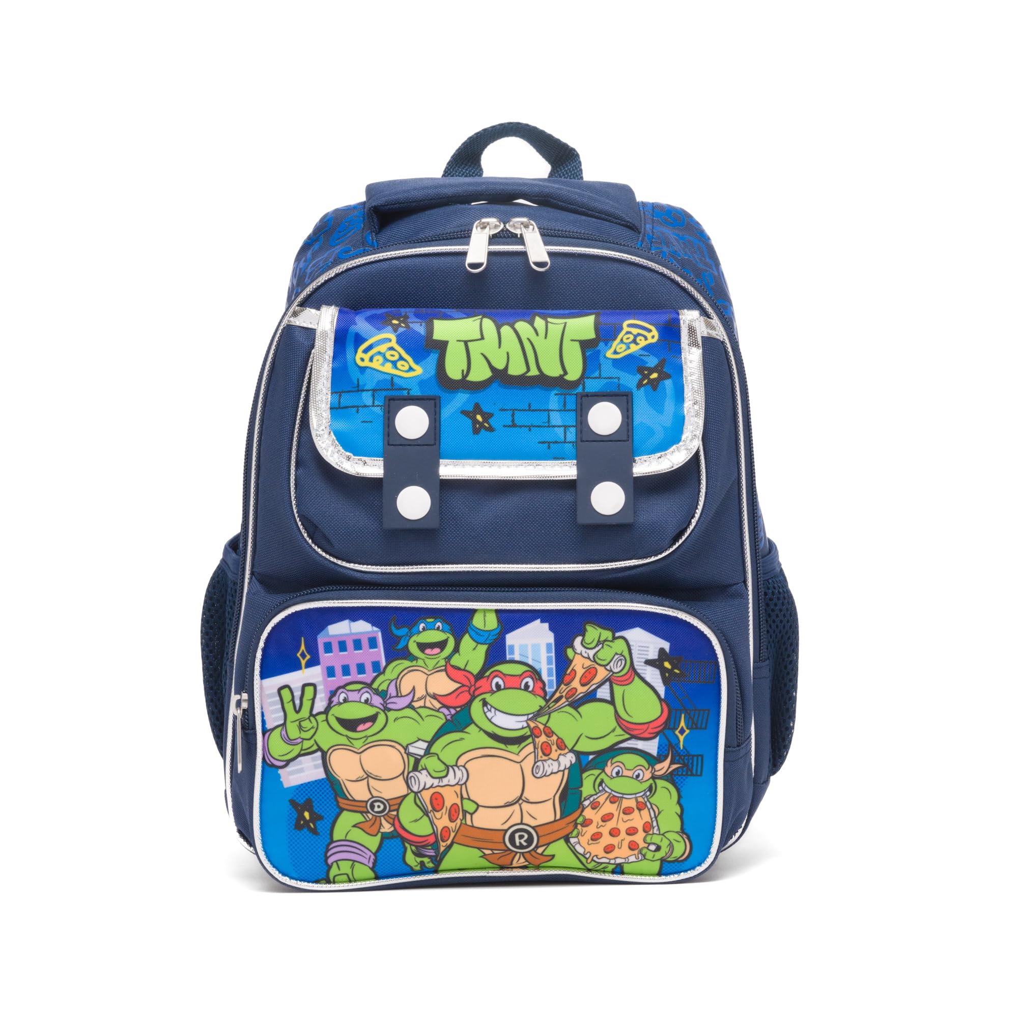 Ruz - Teenage Mutant Ninja Turtles 12 Inch Pre-School backpack with Padded Back and Adjustable Straps