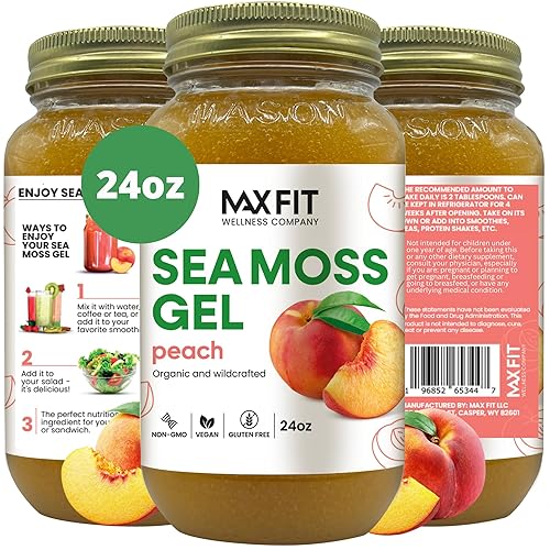 Gel de musgo marino (melocotón) disponible en Yaxa Colombia