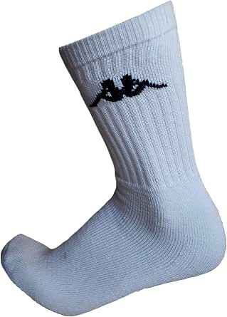 12 Paia Calzini Pariscarpa Uomo Kappa – Cotone Elasticizzato – Bianco/Blu/Nero/Grigio