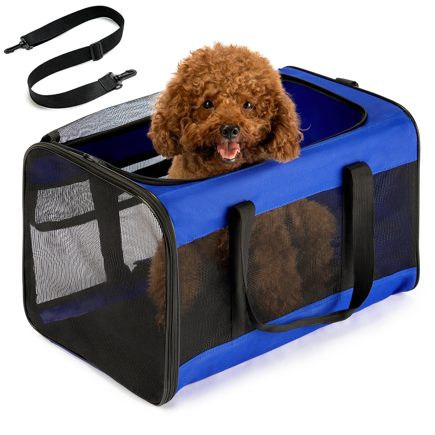 Conlun Dog Carrier Bag,Soft-Sided Pet Carriers for Dogs with 4-Sided Mesh