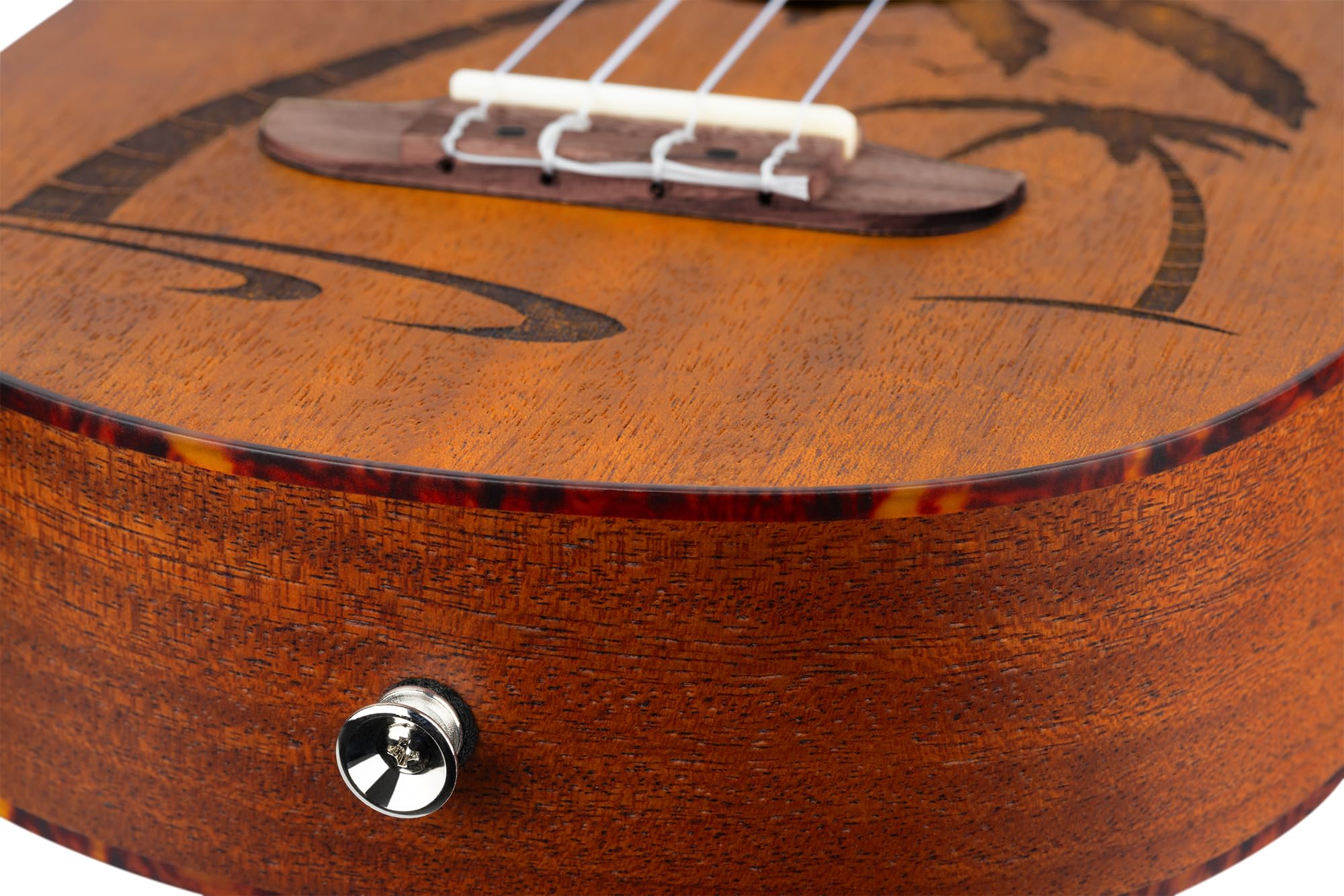 Ortega Guitars Ukulele Concerto Acustico – Bonfire Series – Corpo Ananas – Sapele, Natural (RUPA5MM)