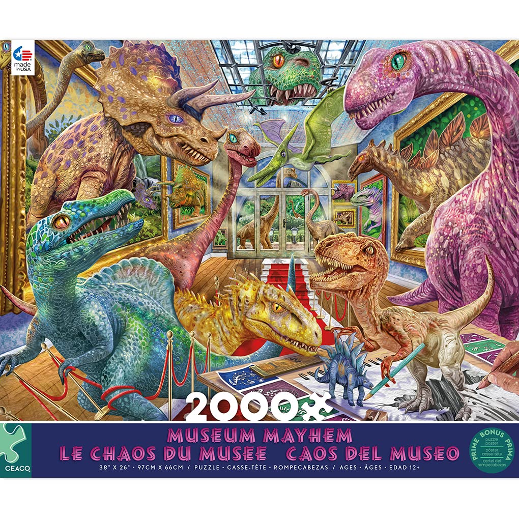 Ceaco - Steve Sundram - Museum Mayhem - Puzzle da 2000 pezzi