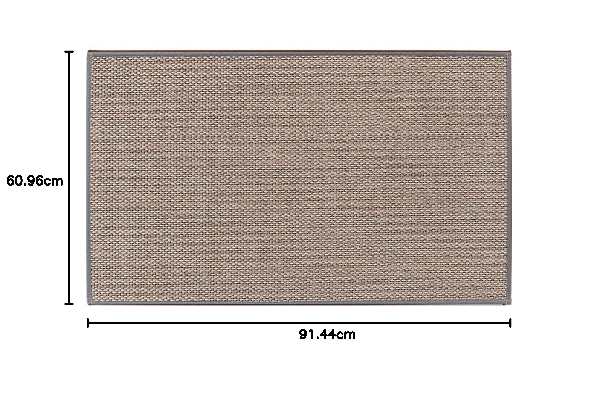 Küchenteppiche und Matten, waschbar, rutschfest, Naturkautschuk, Küchenmatten für Bodenläufer, Teppiche für Küche, Boden, Vorderseite des Waschbeckens, Flur, Waschküche (grau, 61 x 91 cm)