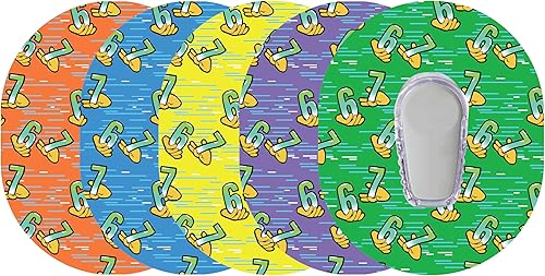 Glucomart Parches adhesivos para Dexcom G6 (5 unidades) – Parches CGM de máxima resistencia, impermeables y resistentes al sudor, 10 días + parche,