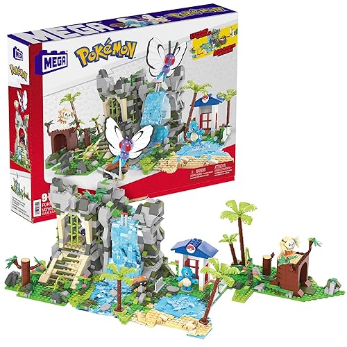 MEGA Pokémon Building Toys Set Jungle Voyage with 1362 Pieces, 4 Articulated and Poseable Characters and Environment, for Kids - Jungle Voyage