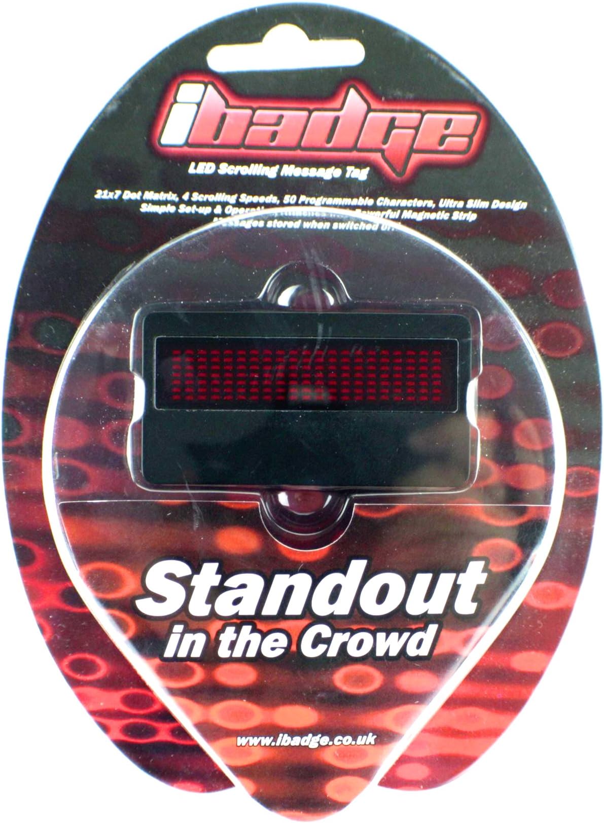 ibadgeLED Scrolling Message Tag