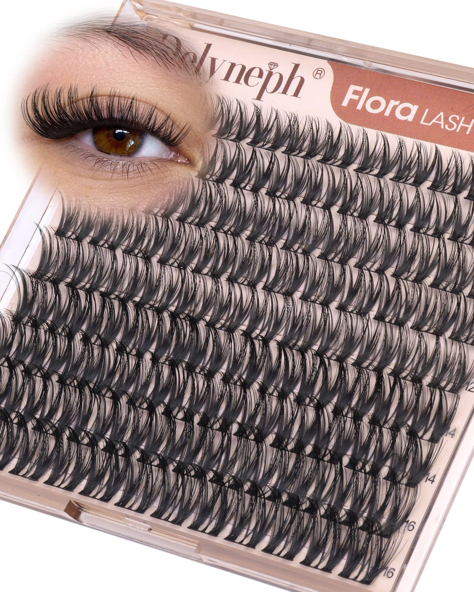 Natural Wispy Eyelash Clusters - Delyneph -22