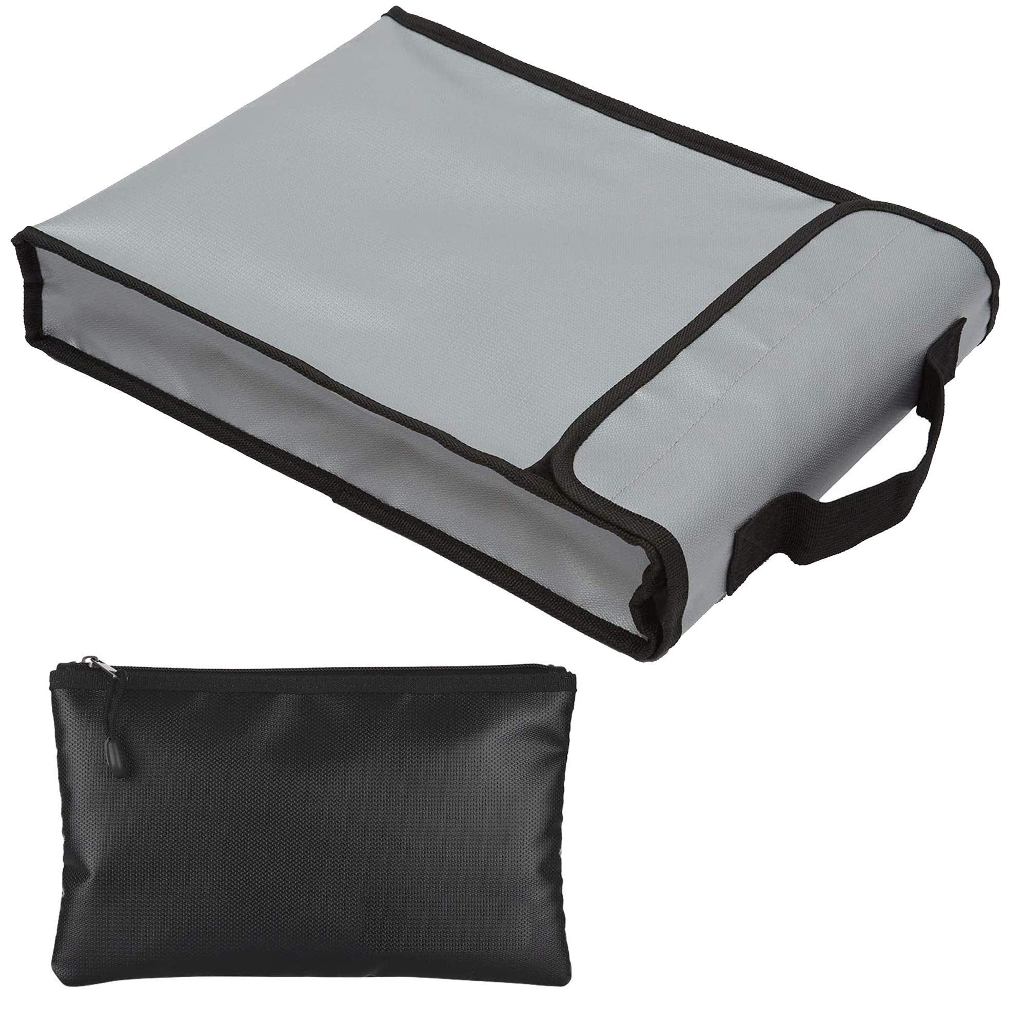 Cosmo Supply Fireproof & Waterproof Document Bag Combo – Large & Small Set For Home Safe Storage