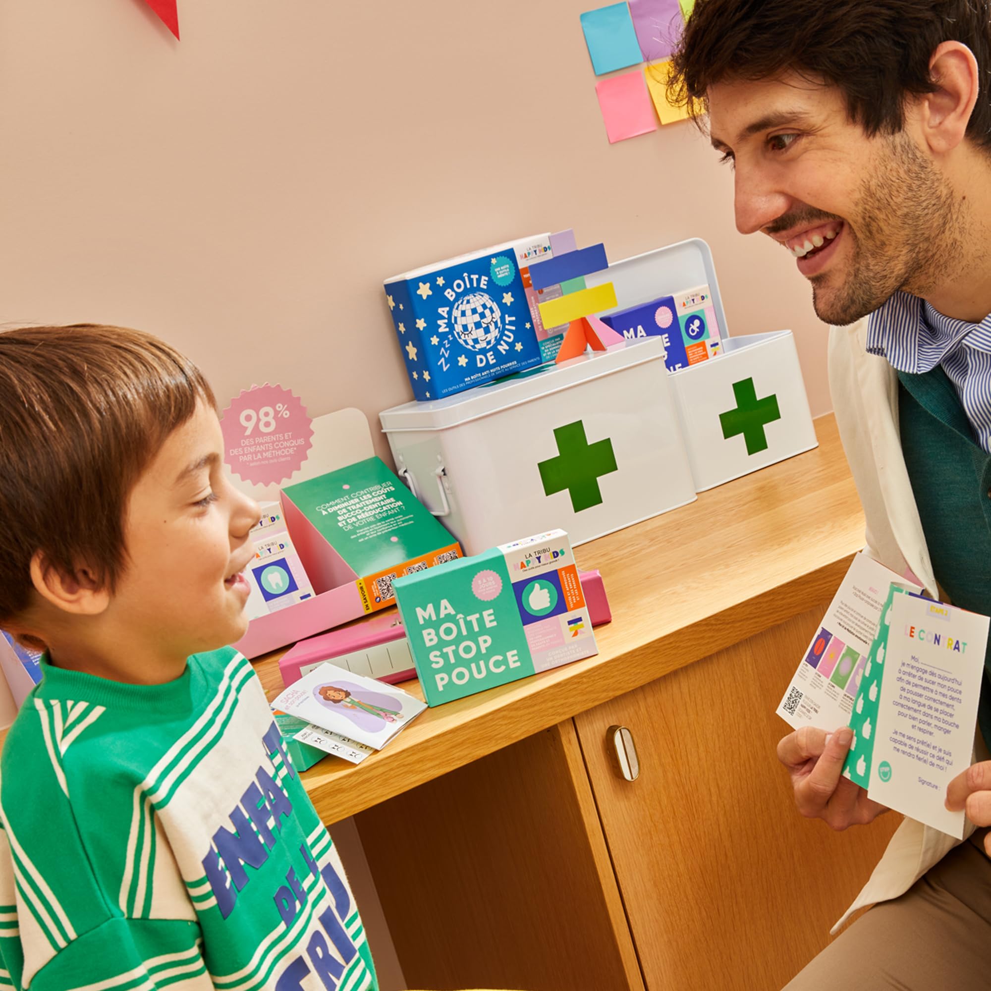 Ma Boîte Stop Pouce – Méthode pour arrêter le pouce en 10 jours dès 3 ans – Kit sevrage succion enfant conçu par pédodentiste et orthophoniste
