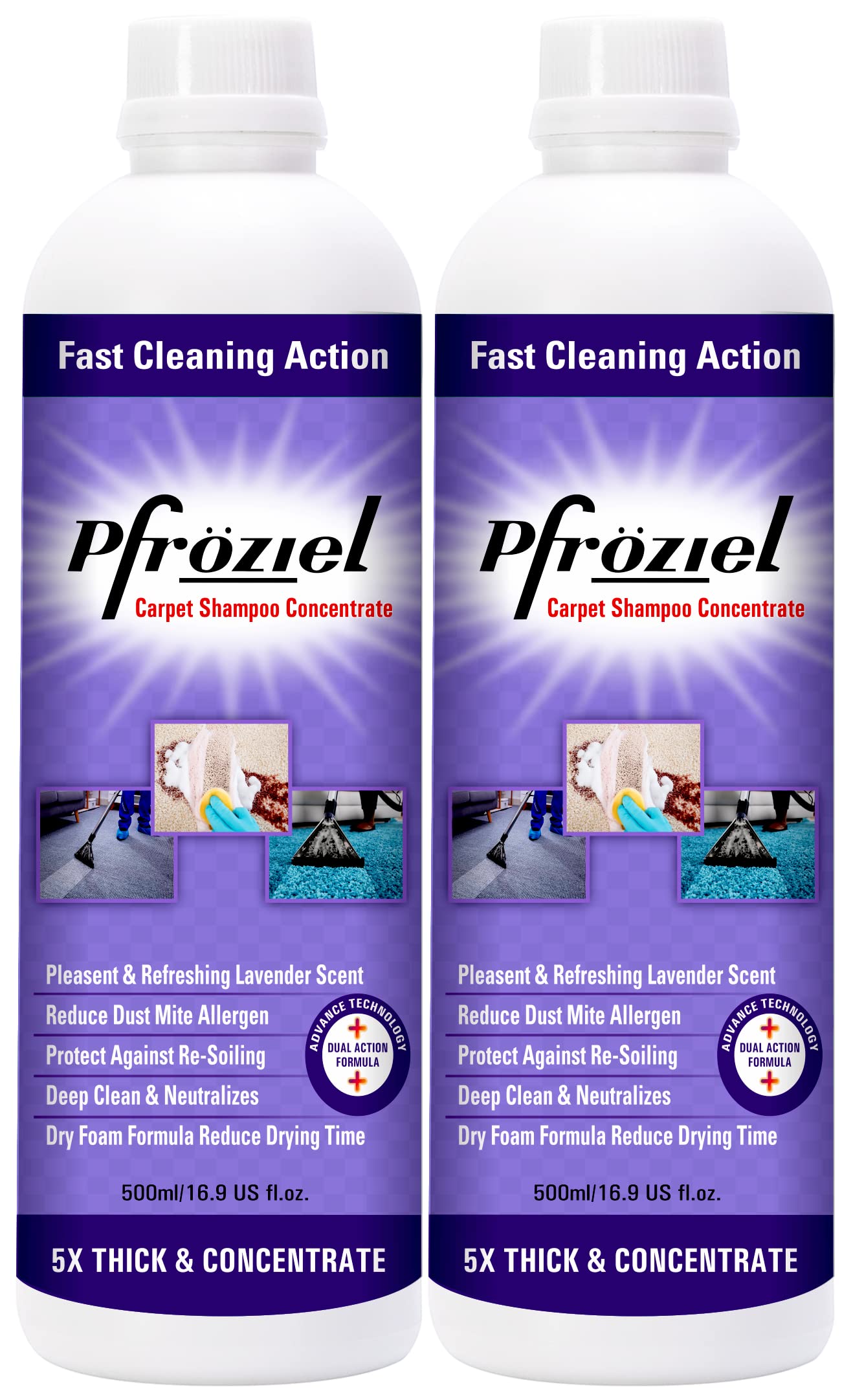 Pfroziel Carpet shampoo Sofa, mattress, fabric upholstery cleaner (450ml Pack of two) Remove tough stain/Spots/heavy black stains/oil/grease/tea marks I Biodegrables (B0BLNVDZG6) Amazon Price History, Amazon Price Tracker