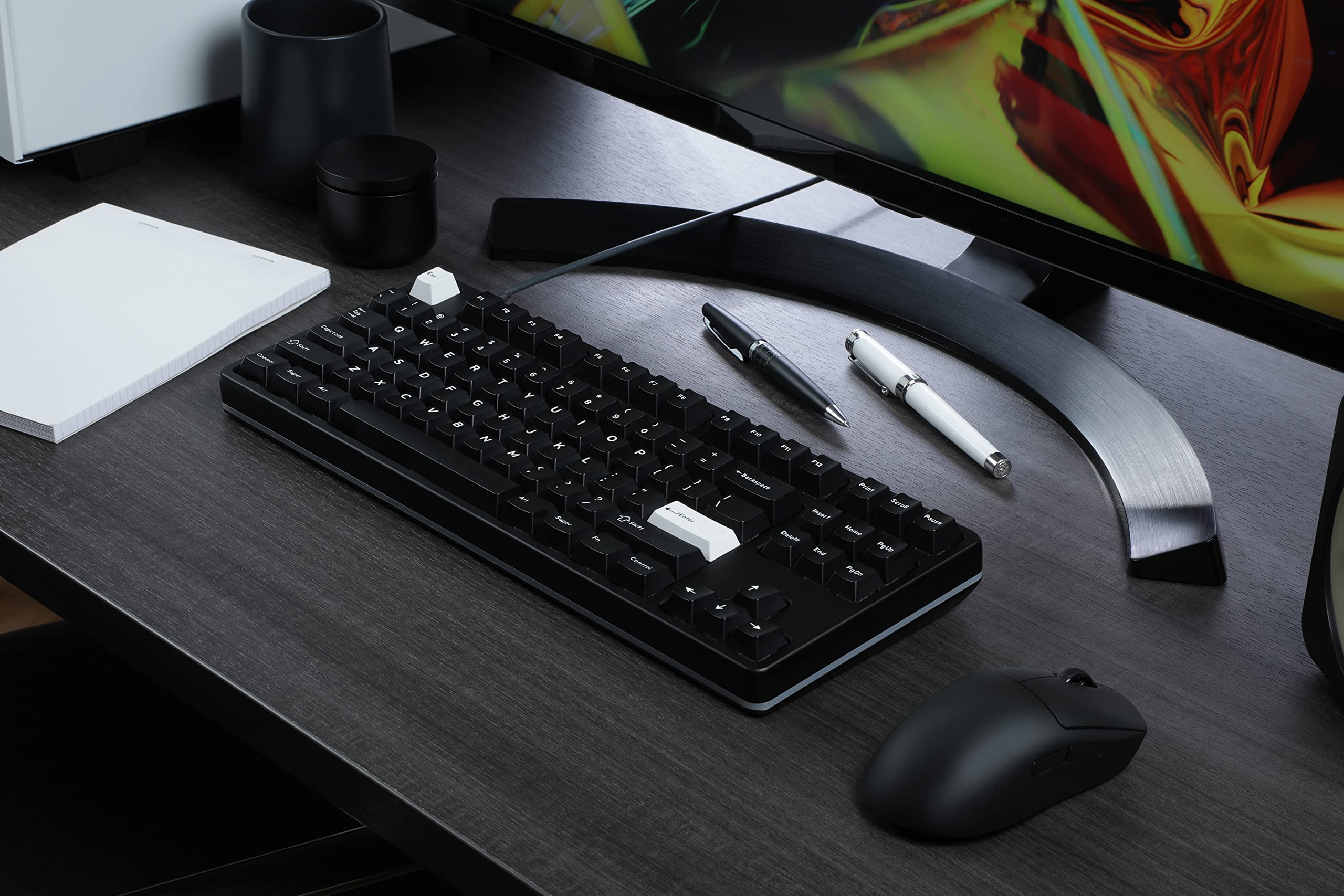 Amazon | DROP DCX ホワイトオンブラック キーキャップセット ダブル