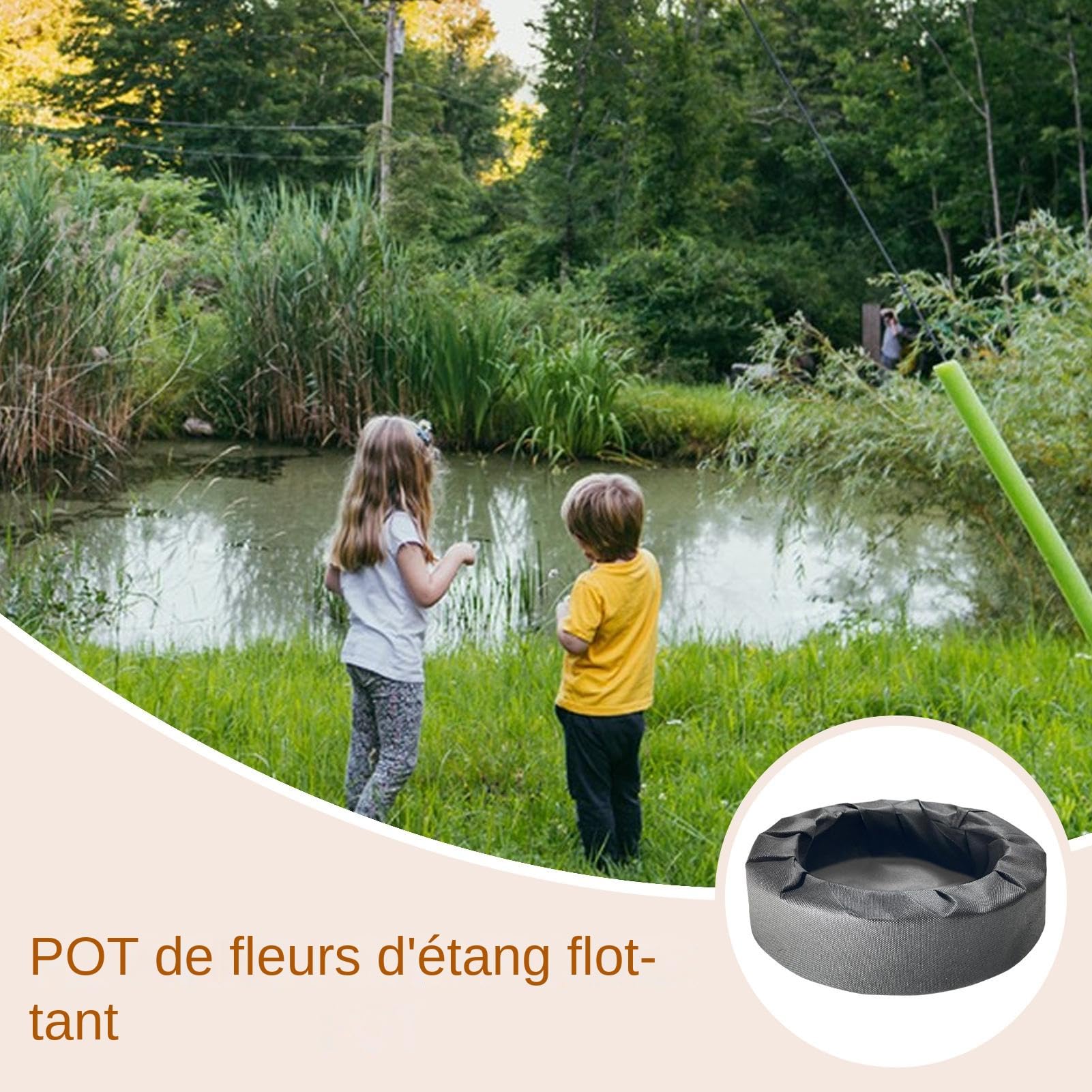 Fioriera Galleggiante per Laghetto Vaso Decorativo per Lago | Vasi Decorativi Da Ninfee Per Giardinieri, Agricoltori, Paesaggisti, Fattorie, Cortili, Parchi, Hotel, Laghi, Paesaggi,