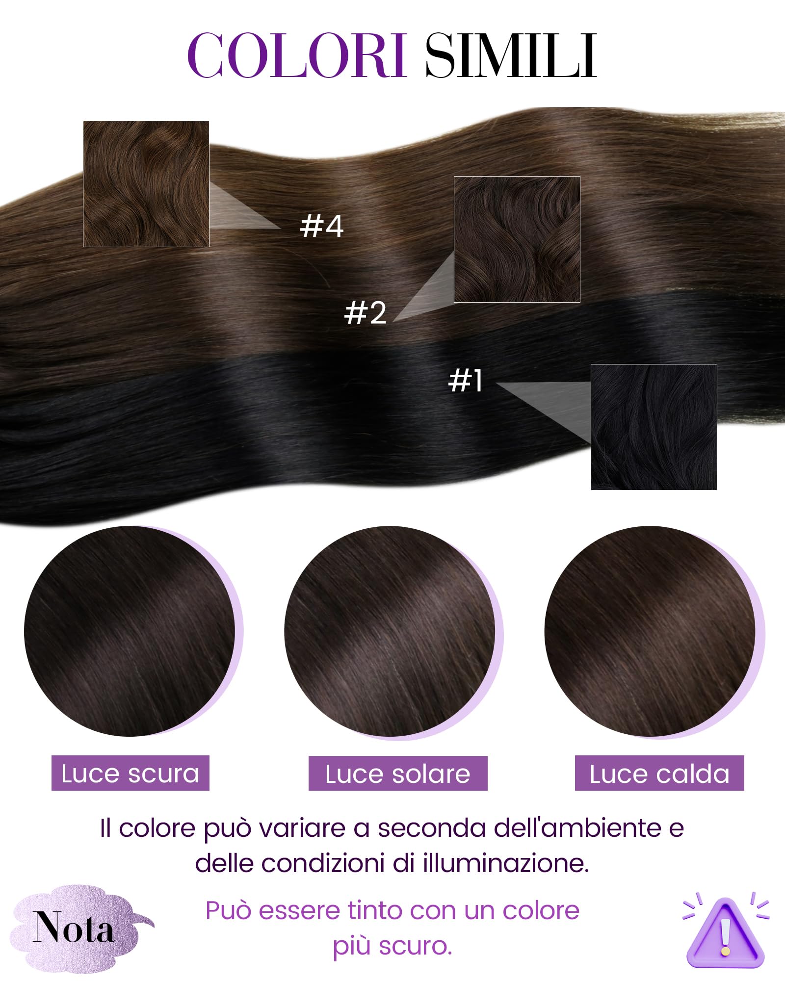LaaVoo Extension Capelli Veri Microring, Nero Jet, 35cm 50g 50 ciocche, Capelli Remy Lisci, Leggeri e Invisibili, per Uso Quotidiano, Colore 1
