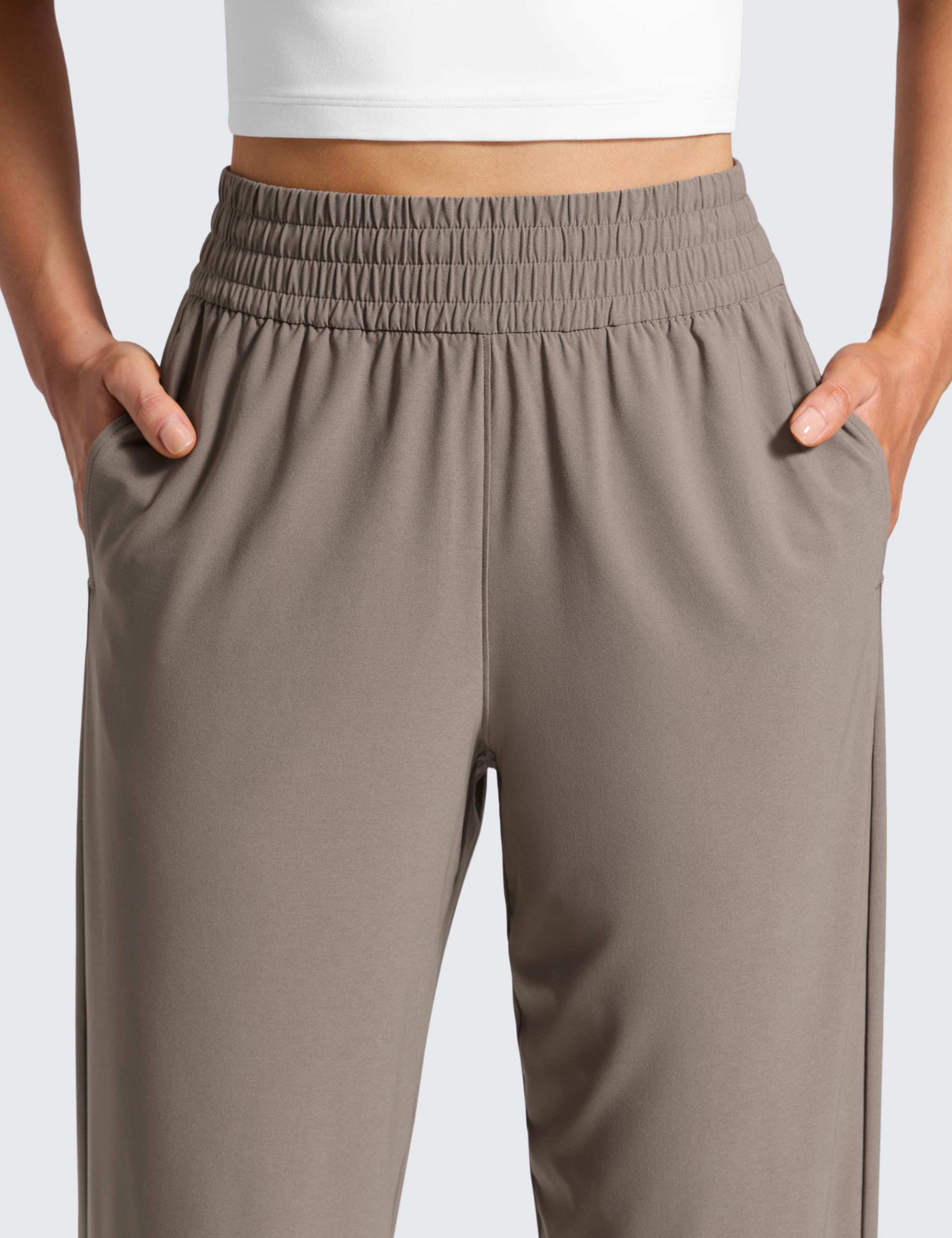 CRZ YOGA Drapey Pantalones Tobillo Afilado 69cm