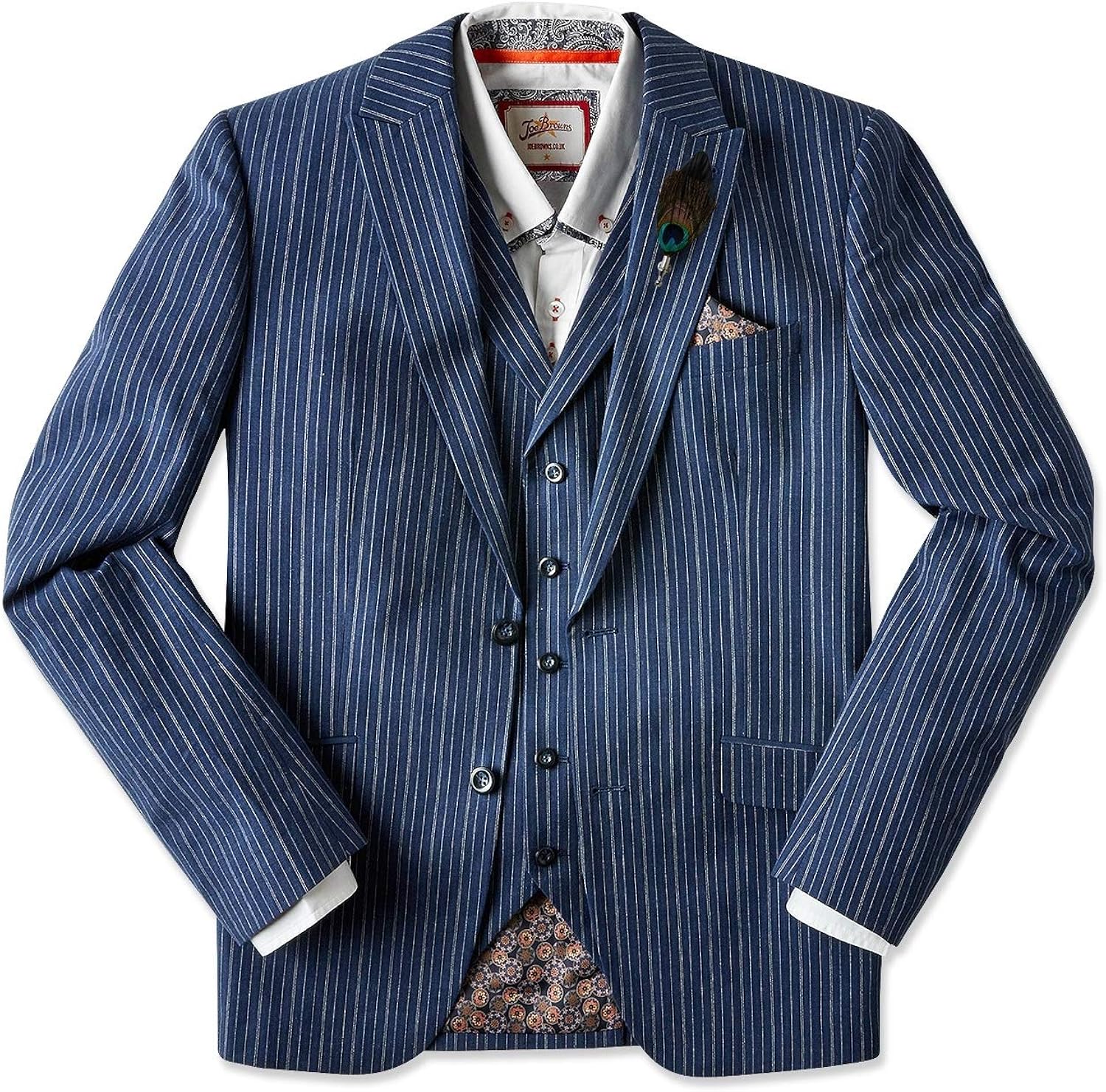 Joe Browns Mens Pinstripe Single Breasted Blazer Amazon.co.uk Clothing