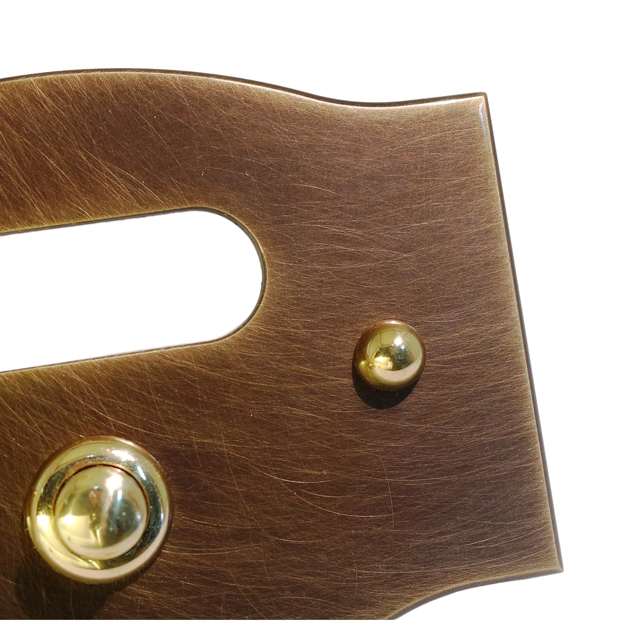 Neroni Mameli Campanello in Ottone Bronzato per Esterno abitazione - Porta Ingresso Casa, con Pulsante Elettrico - Modello Costantino - Made in Italy