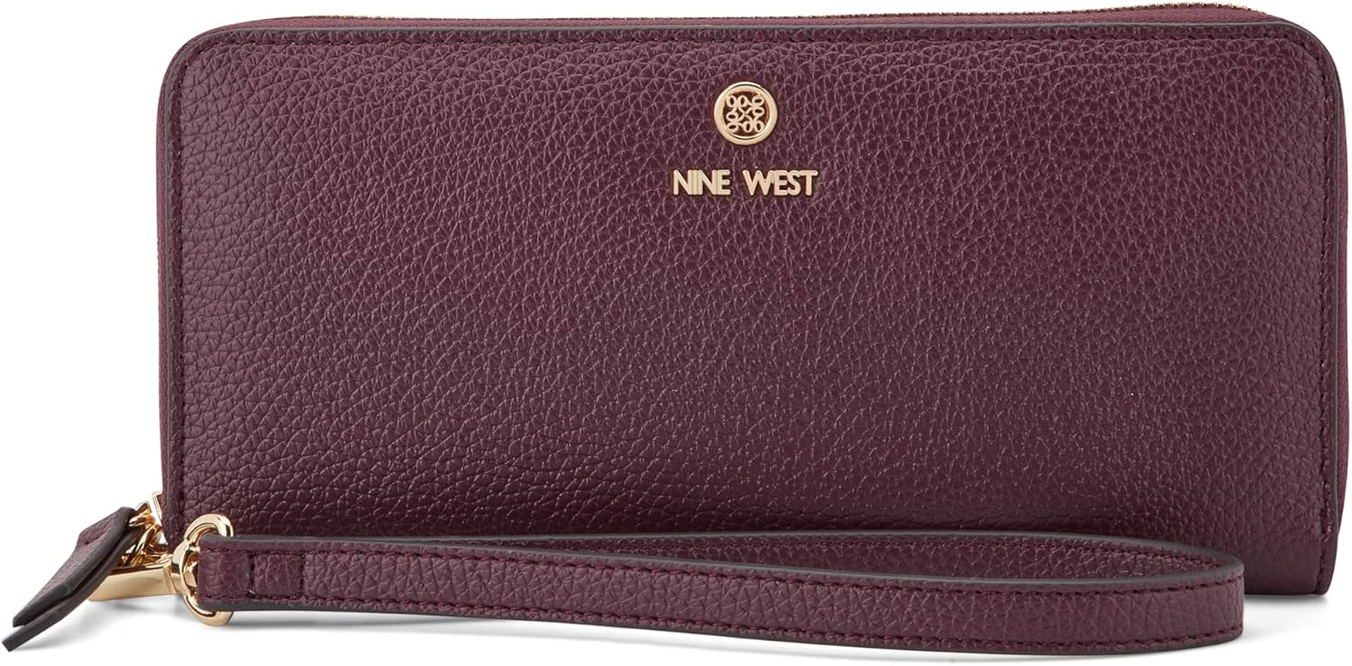 Nine West Lockup 9s zip around with wristlet