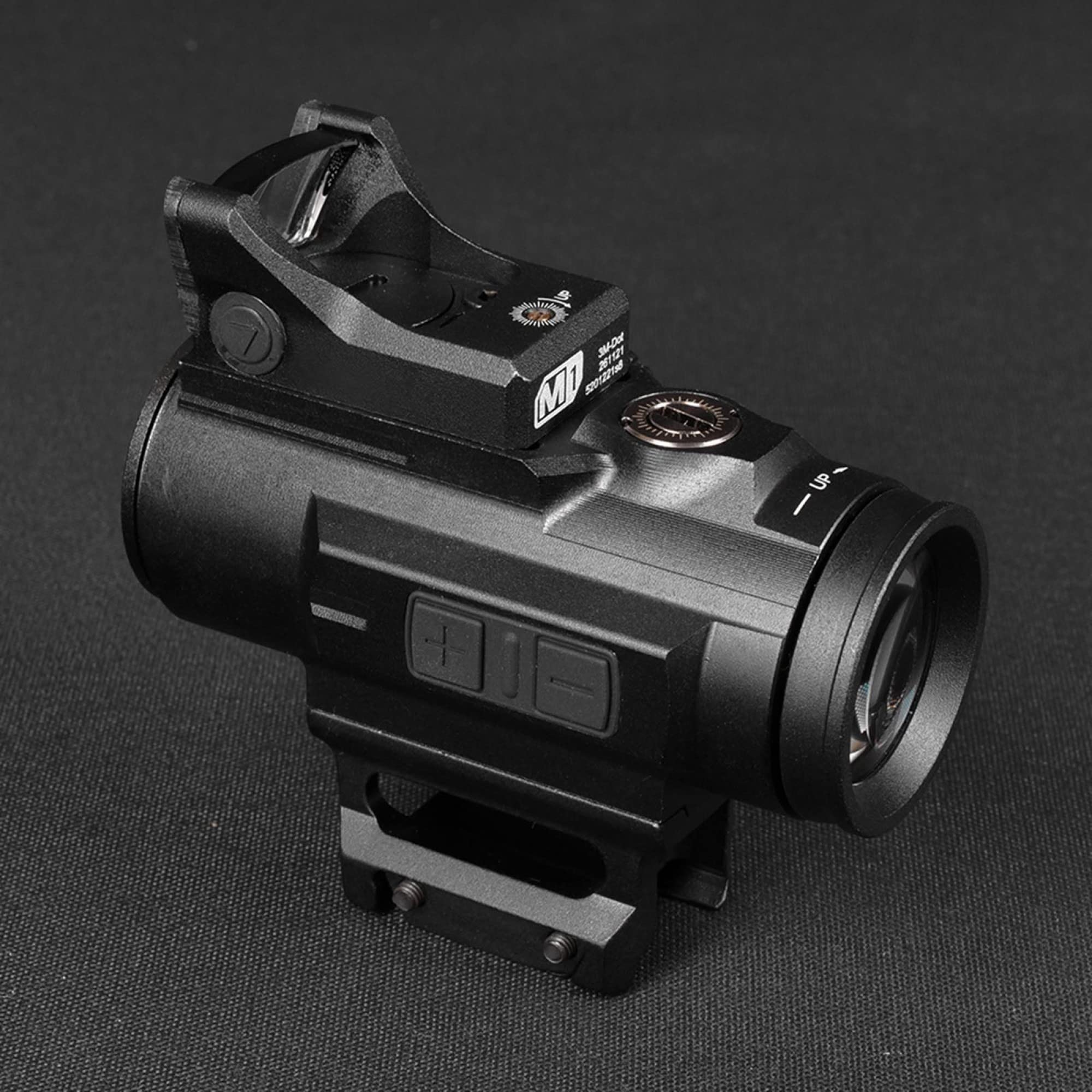 Mirino tattico con Prisma 5X con Attacco Alto e M1 Red DOT Sight Combo Ottica Mirino Fit 20mm Rail Rifle Sight per la Caccia