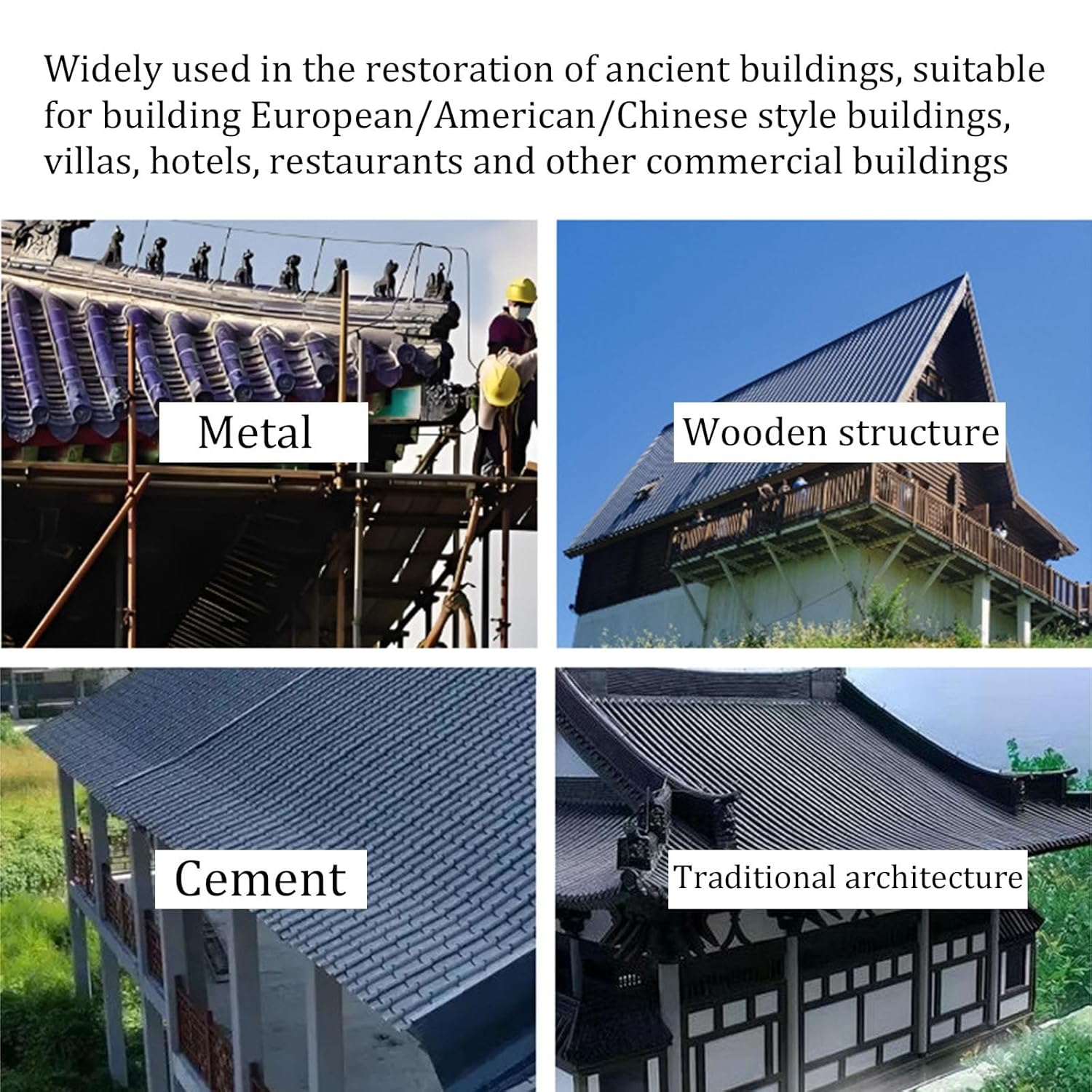 Roofing Shingles for Villas, Metal Aluminum Roofing Panels, Heavy Duty Ceiling Insulated Panels, Corrugated Roofing Tiles for House Roof Repair Decoration, Black(30pcs,76.5x50cm)