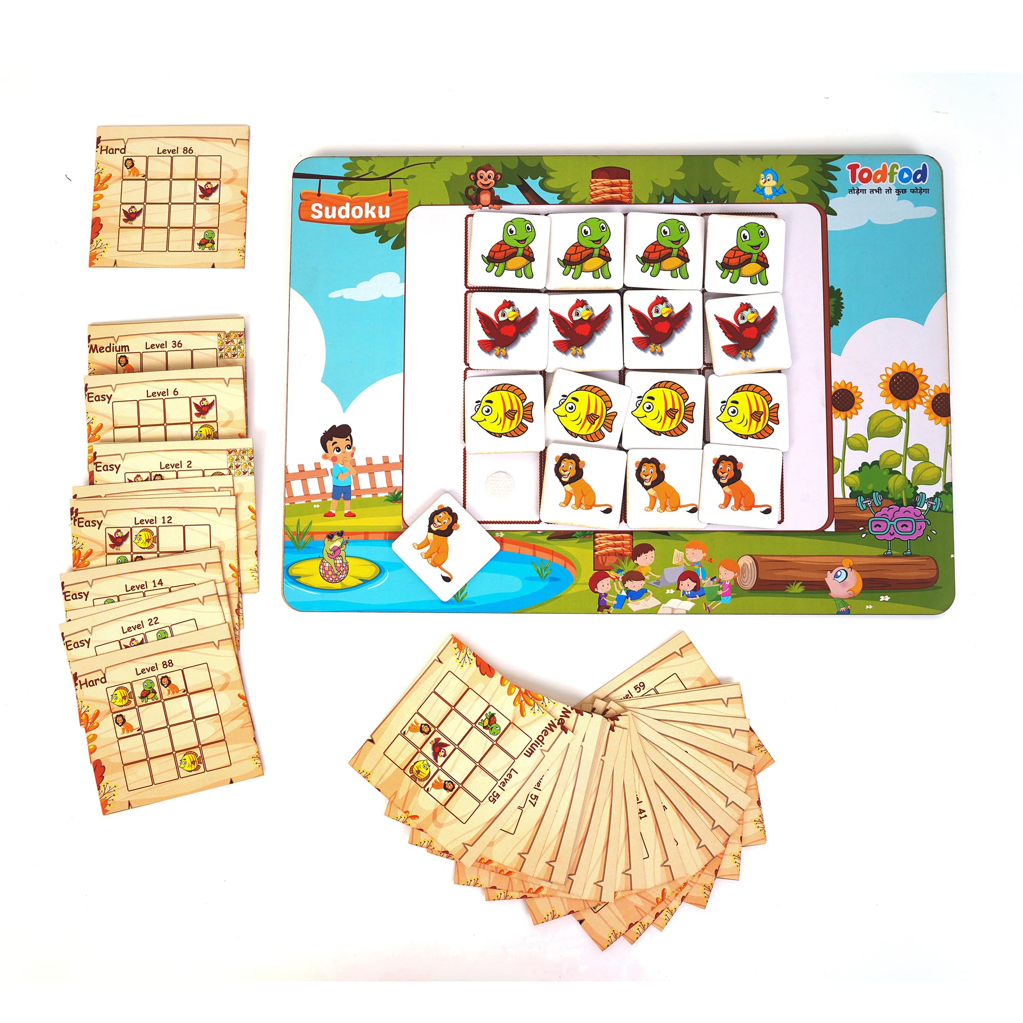 Children’s Sudoku (2 in 1) Game Puzzles |Brain Activity Toy for Children Ages 5 to 8 - Image 5 thumbnail