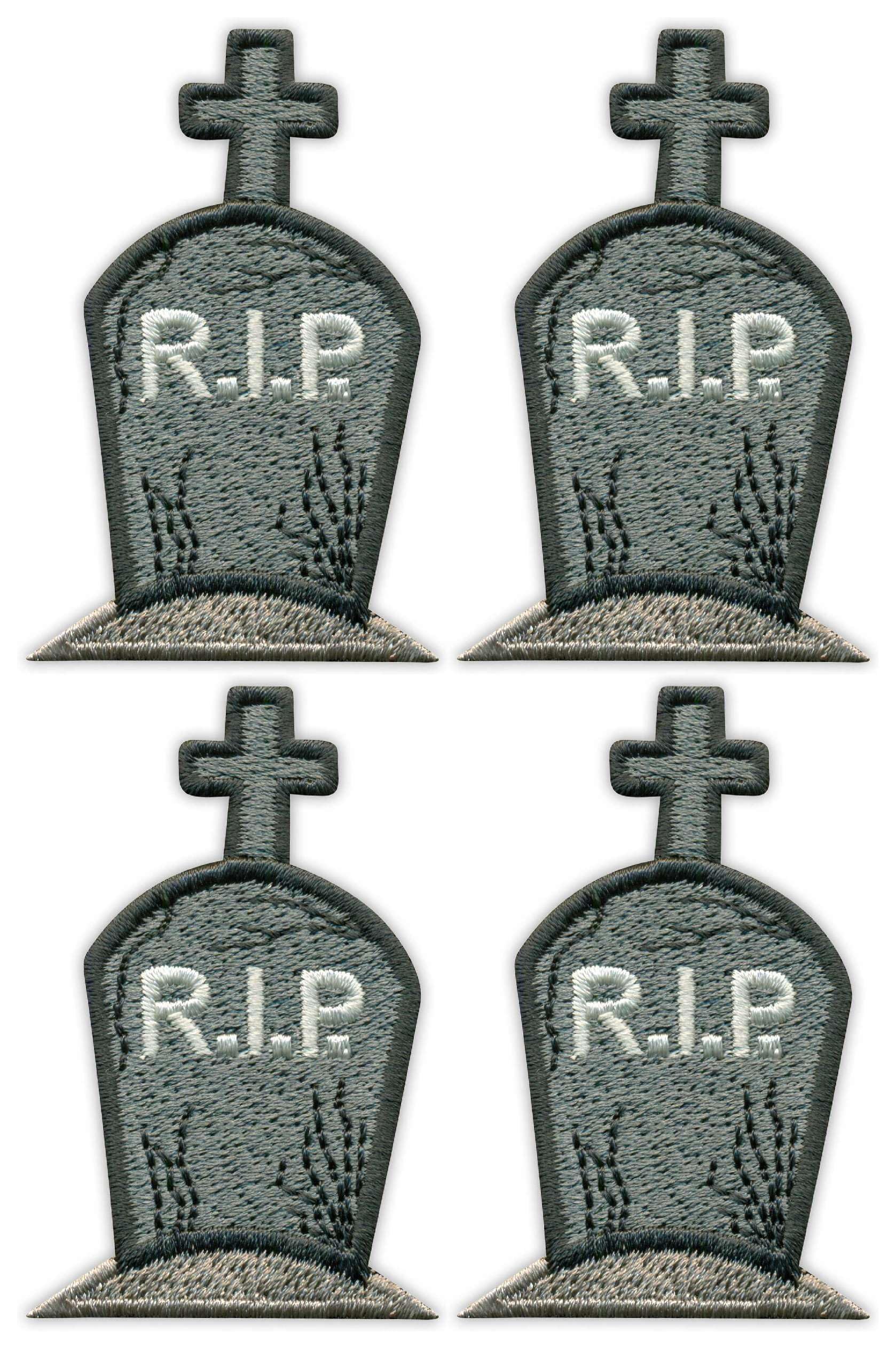 Amazon.co.jp: 墓 墓石 墓石 墓石 RIP ブラック VeIcro/面