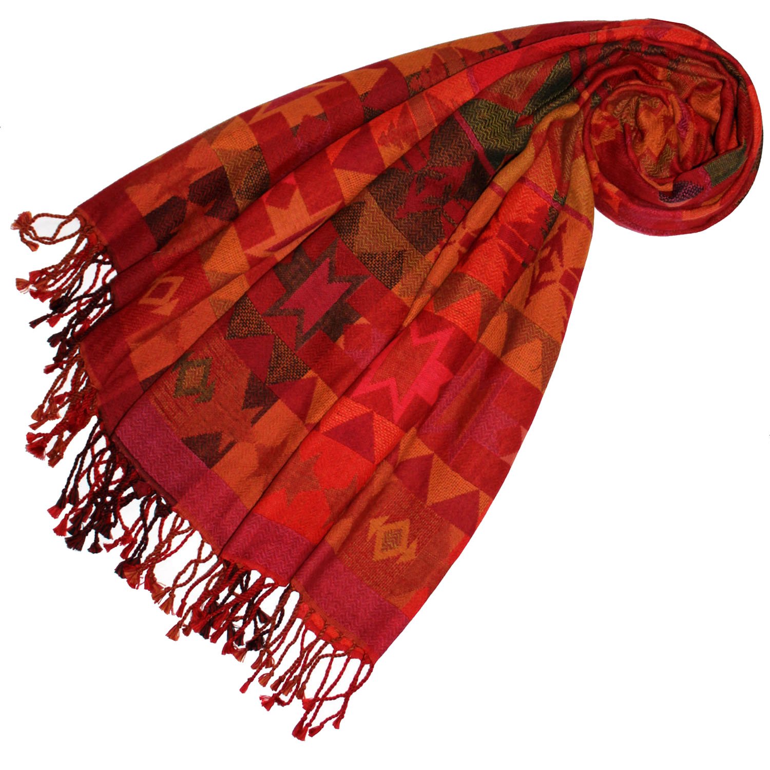 Lorenzo Cana Pashmina 78344 - Pañuelo Para Mujer, 90% Algodón Con 10% Lana, Bufanda De Fibra Natural