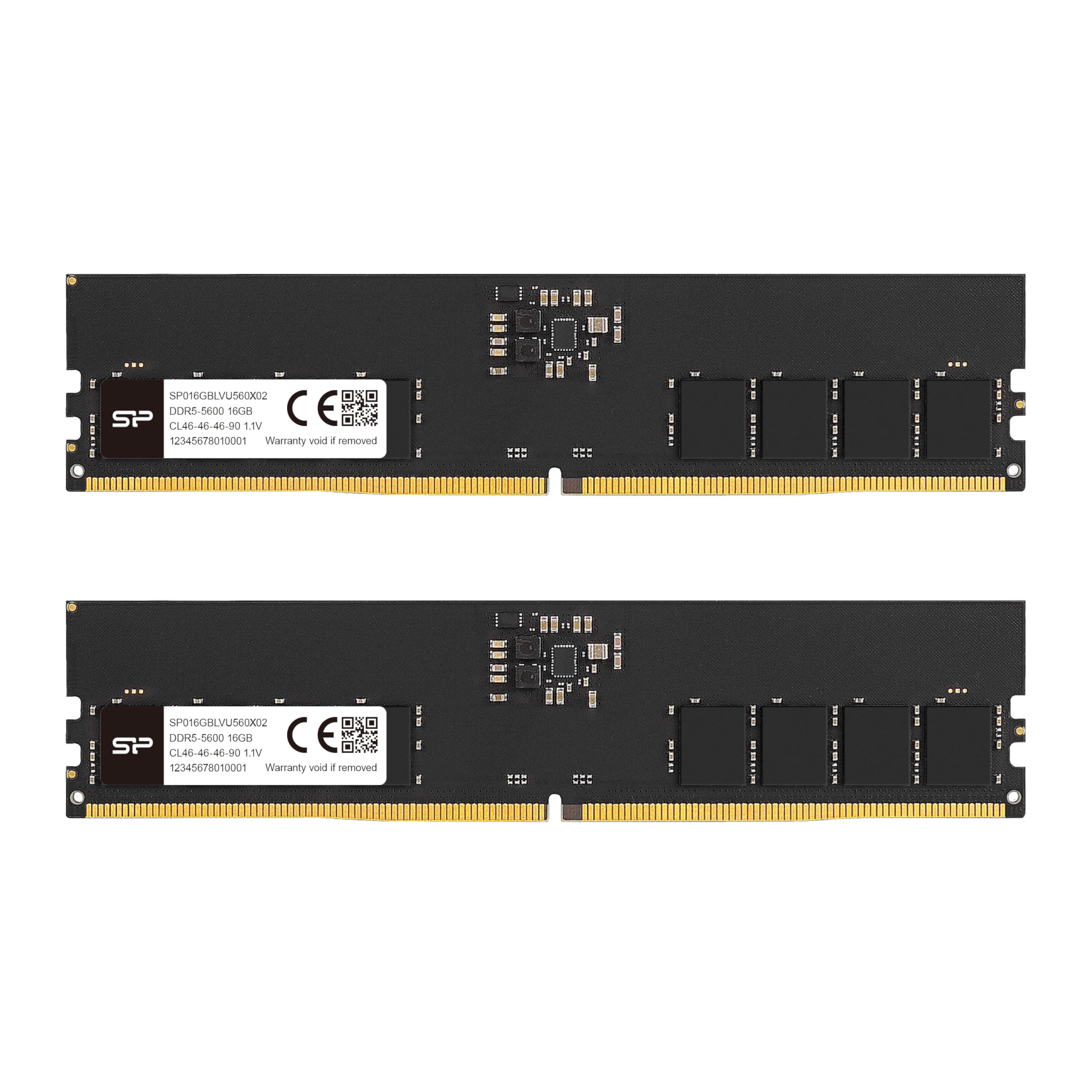 シリコンパワー DDR5 32GB デスクトップ RAM メモリ SP032GBLVU560F22