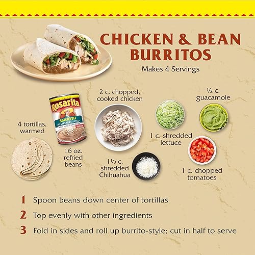 Miniatura 6 de Rosarita Frijoles refritos estilo restaurante, 16 onzas