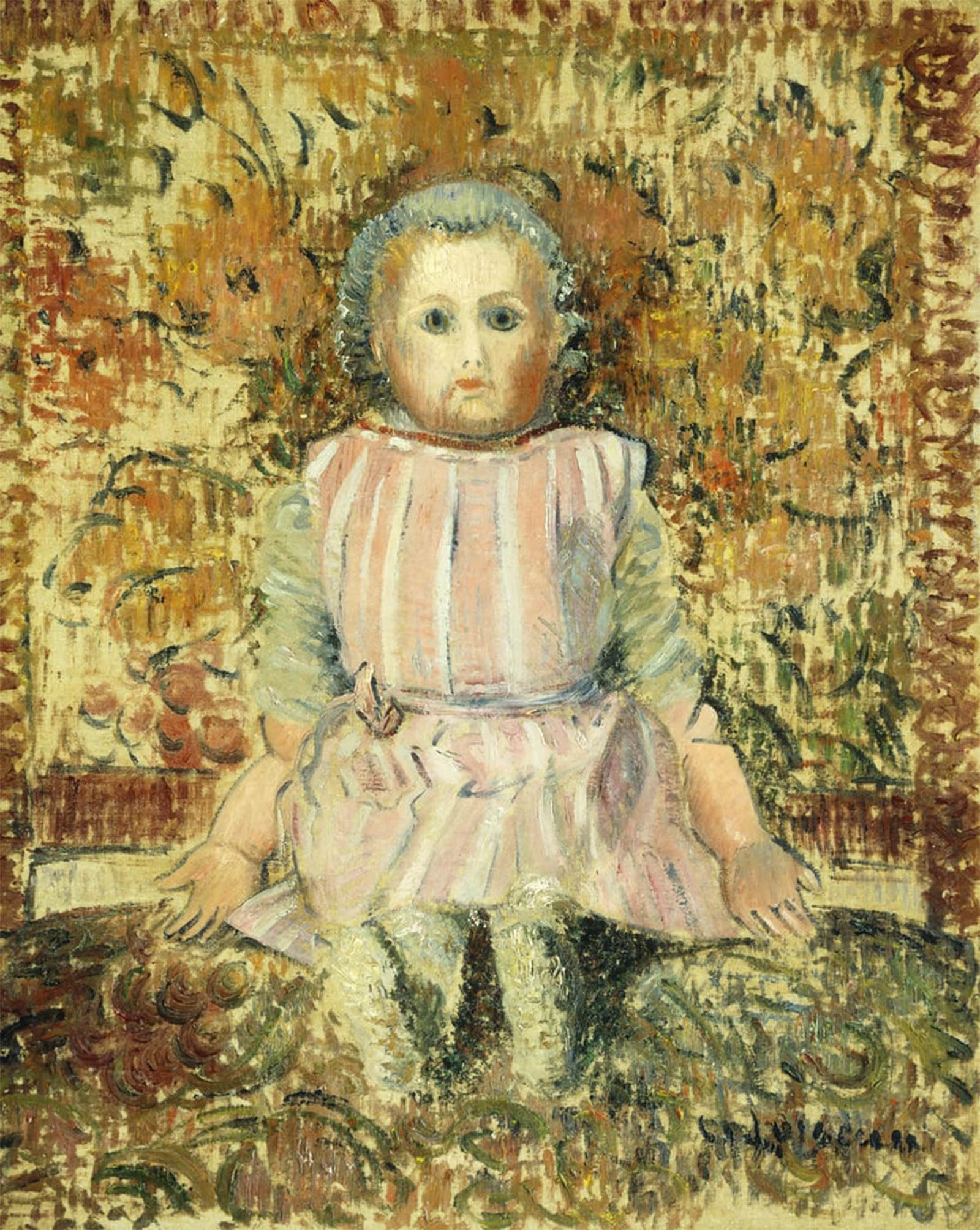 Posteriik No Frame Vintage Art Print Images Pictures Print The Puppet The Doll By Gustave Loiseau Modern Colour Posters For Office Home Decor 60X90cm