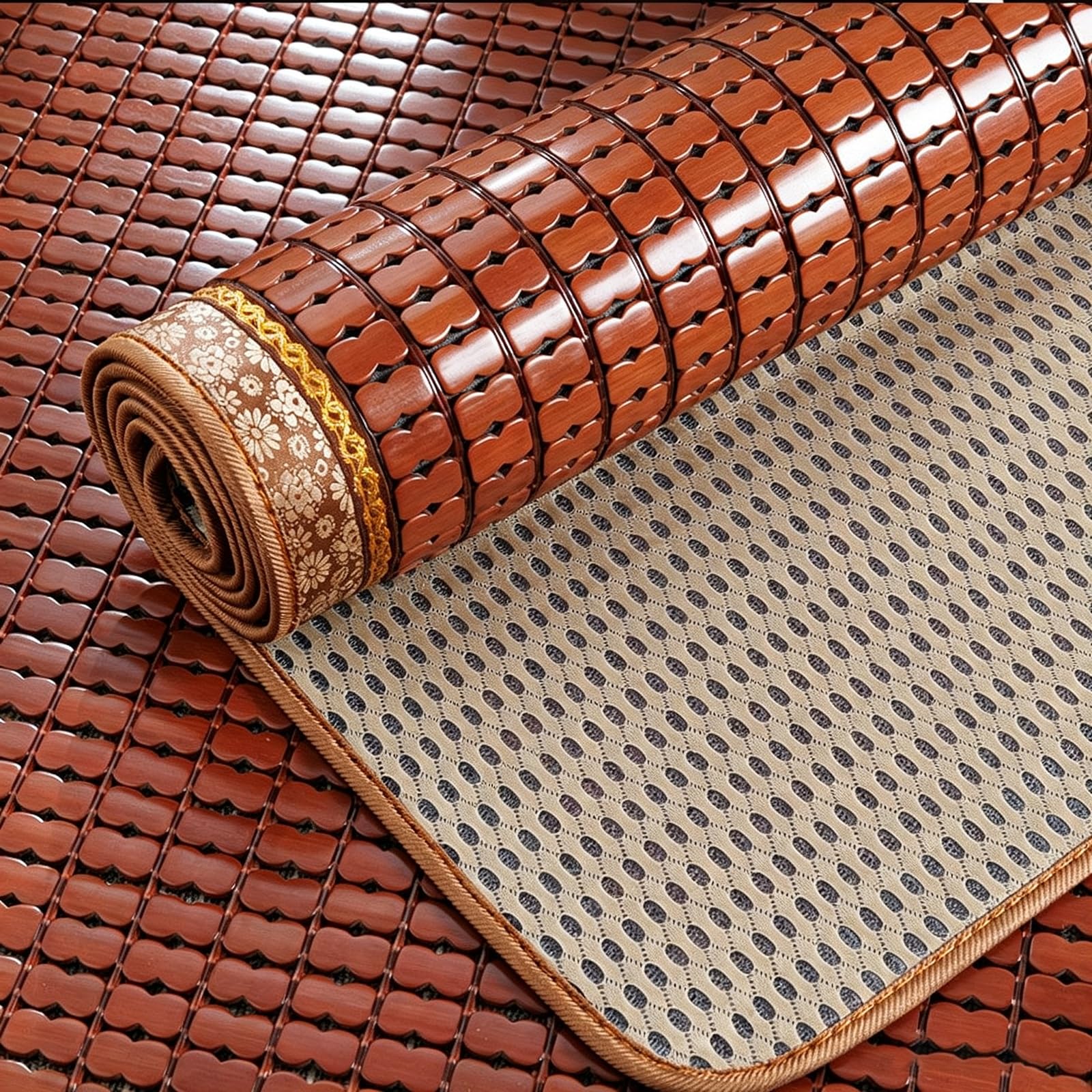 Esterilla de bambú para cama de alta calidad colchoneta de bambú tejido