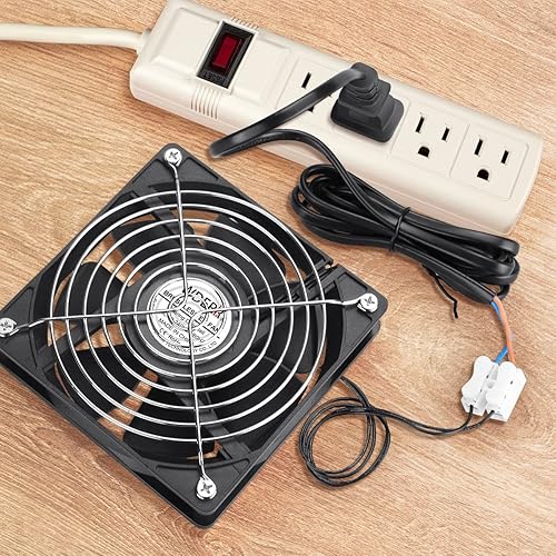 Miniatura 5 de Wderair EC - Ventilador de ventilación pequeño de 4724in x 0984in CA axial 110 V 120 V 220 V 240 V bola para proyectos de escape de bricolaje