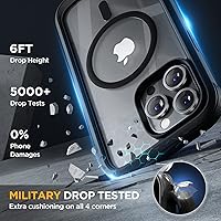 Vista 232 de Miracase - Funda magnética para iPhone 13 Pro Max de 6.7 pulgadas (compatible con MagSafe), transparente, completo, protector de pantalla de vidrio