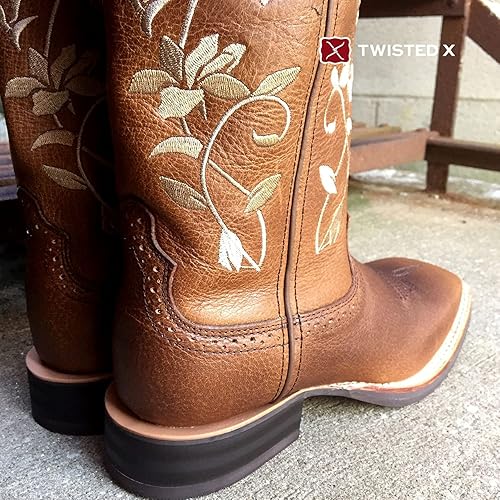 Miniatura 9 de Twisted X Women's Ruff Stock Boot - Mid-calf Full-grain Leather Western Cowboy Boots