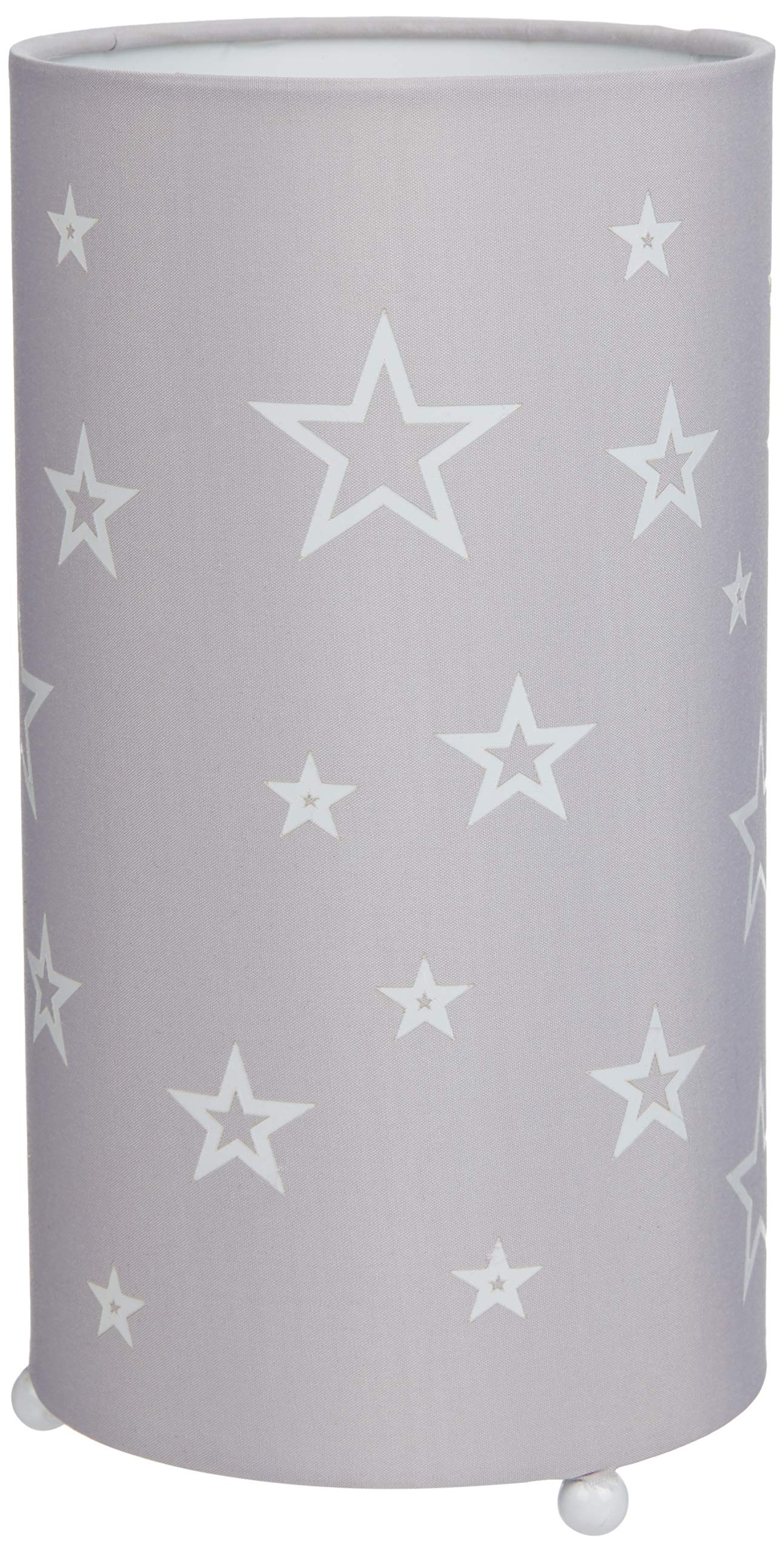 Aratextil Sofia Table Lamp, Polyester/Cotton, E14, 25 W, Grey