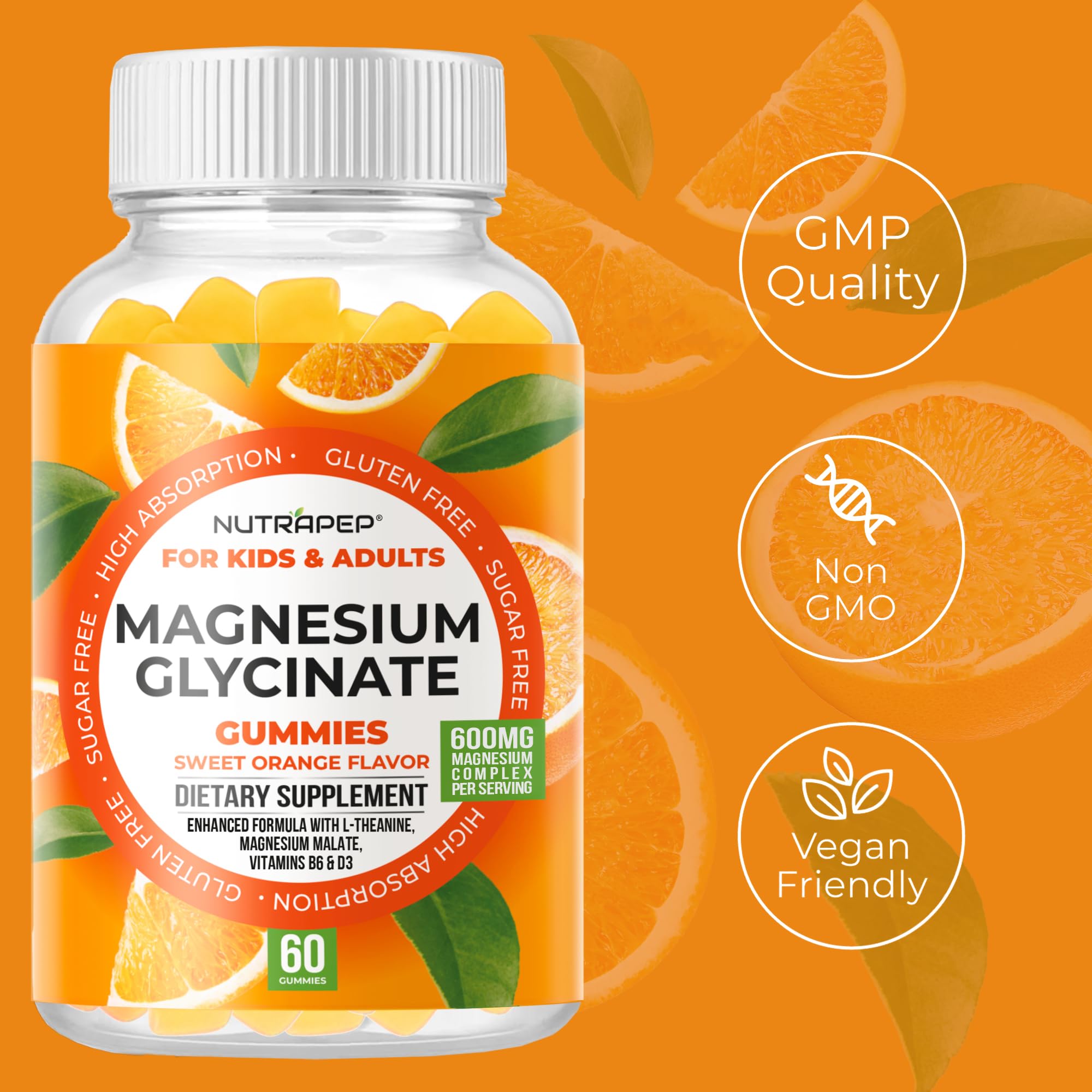 Amazon.com: NutraPep Magnesium Glycinate Gummies for Kids & Adults