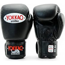 YOKKAO Matrix Breathable Muay Thai Boxing Gloves - Black - 12oz
