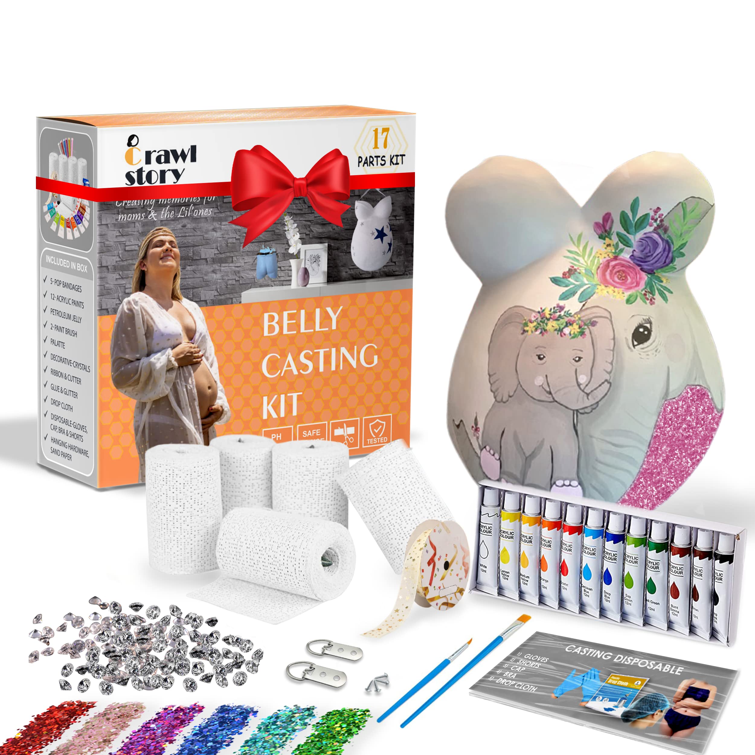Buy Crawl Story Belly Cast Kit PregnancyBaby Casting kit With 5