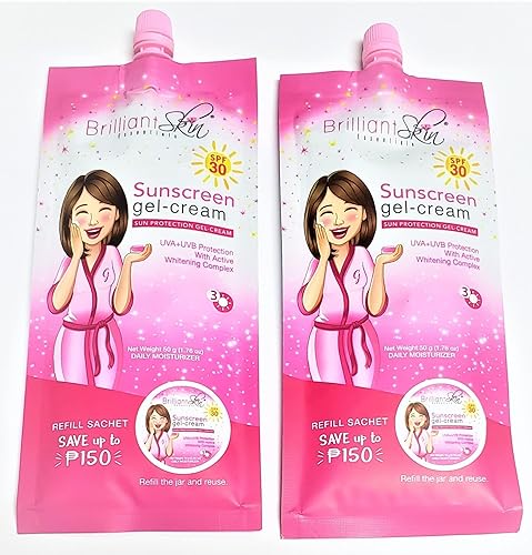 Brilliant Skin Sunscreen Gel-Cream SPF 30 Sachet Size 50 gram