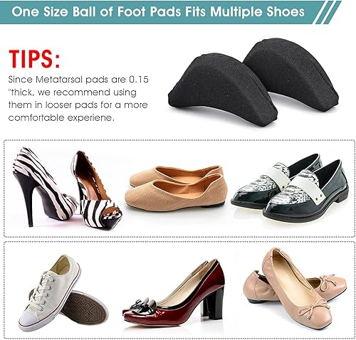 Miniatura 6 de Sibba 8 piezas de relleno de dedo del pie unisex, transpirable, suave, tapón grande para el antepié, relleno de zapatos para alivio del dolor de