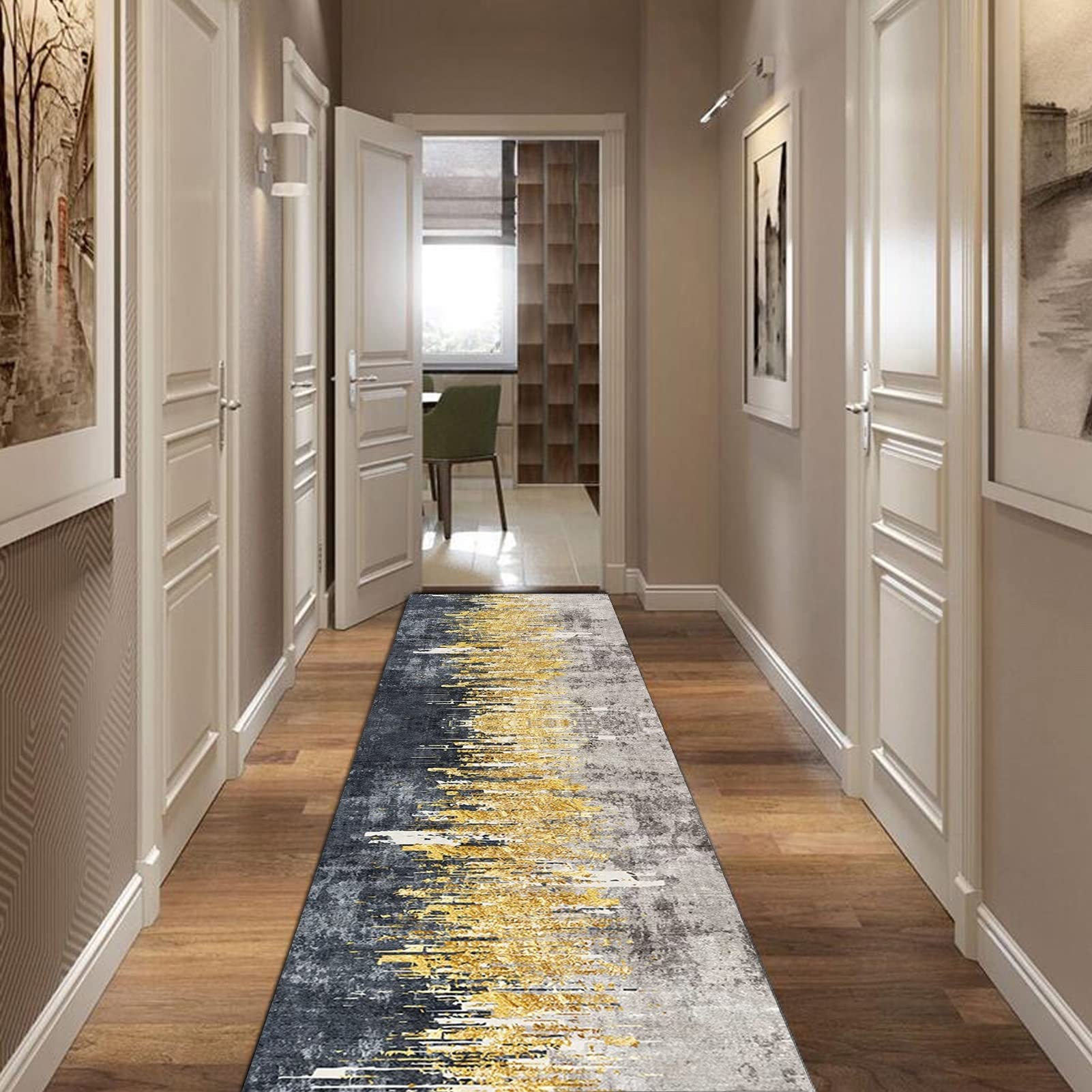 Hluongtn Long Carpet Hallway Runner Rug，Indoor Corridor Hall Runner Carpet/60X600cm