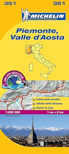 Piemonte e Valle d'Aosta 1:200.000: Map