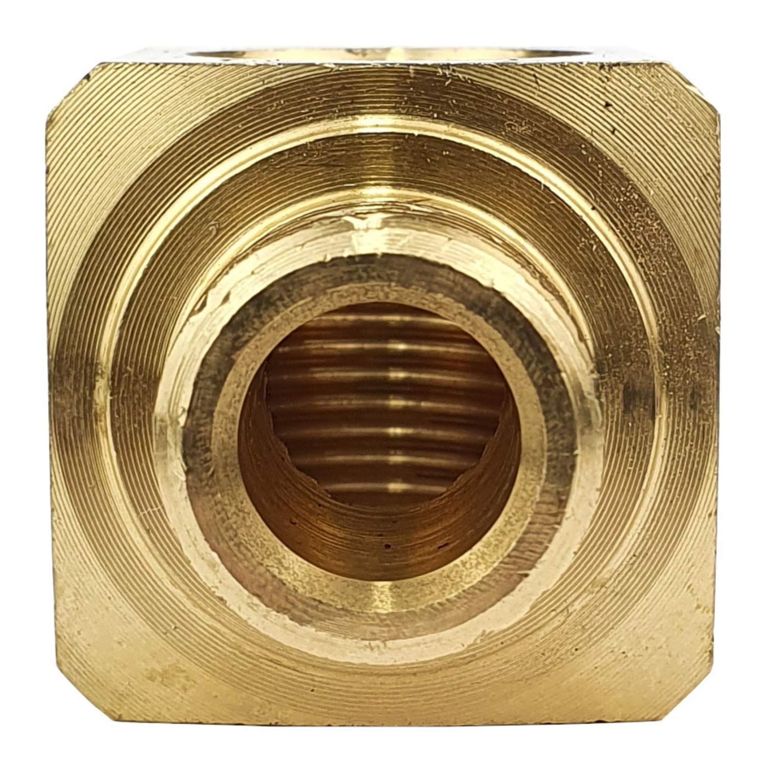 90° - Einschraubwinkel G 1/4 Innengewinde - R 1/4 Außengewinde 16 bar Gewindefitting Messing Verbindungsstück Fitting