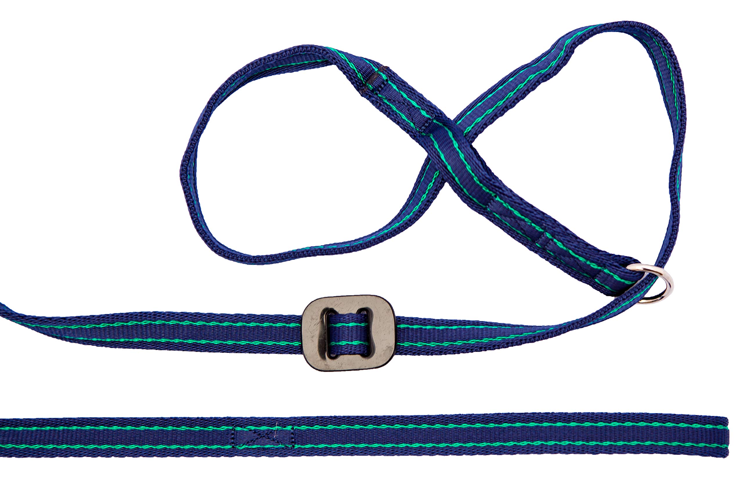 Gencon All-in-1 Headcollar and Lead Right-handed Navy/Jade