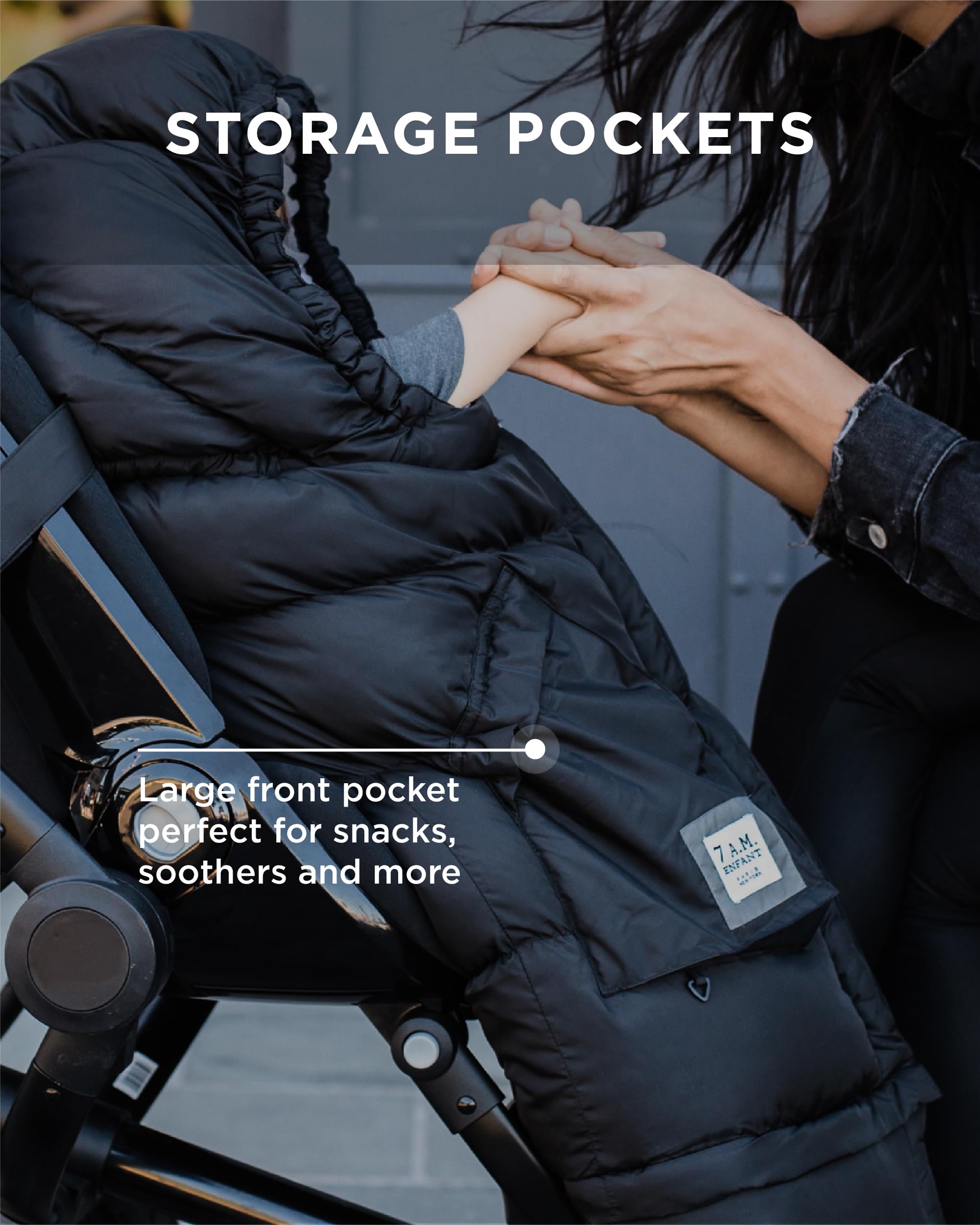 Saco Evolutivo Blanket 212 de 7AM para Bebés y Niños Pequeños - Ajustable, Universal y Seguro para Cochecito y Silla de Auto, Repelente al Agua, Aislamiento Térmico y Forro Polar Suave, Lavable