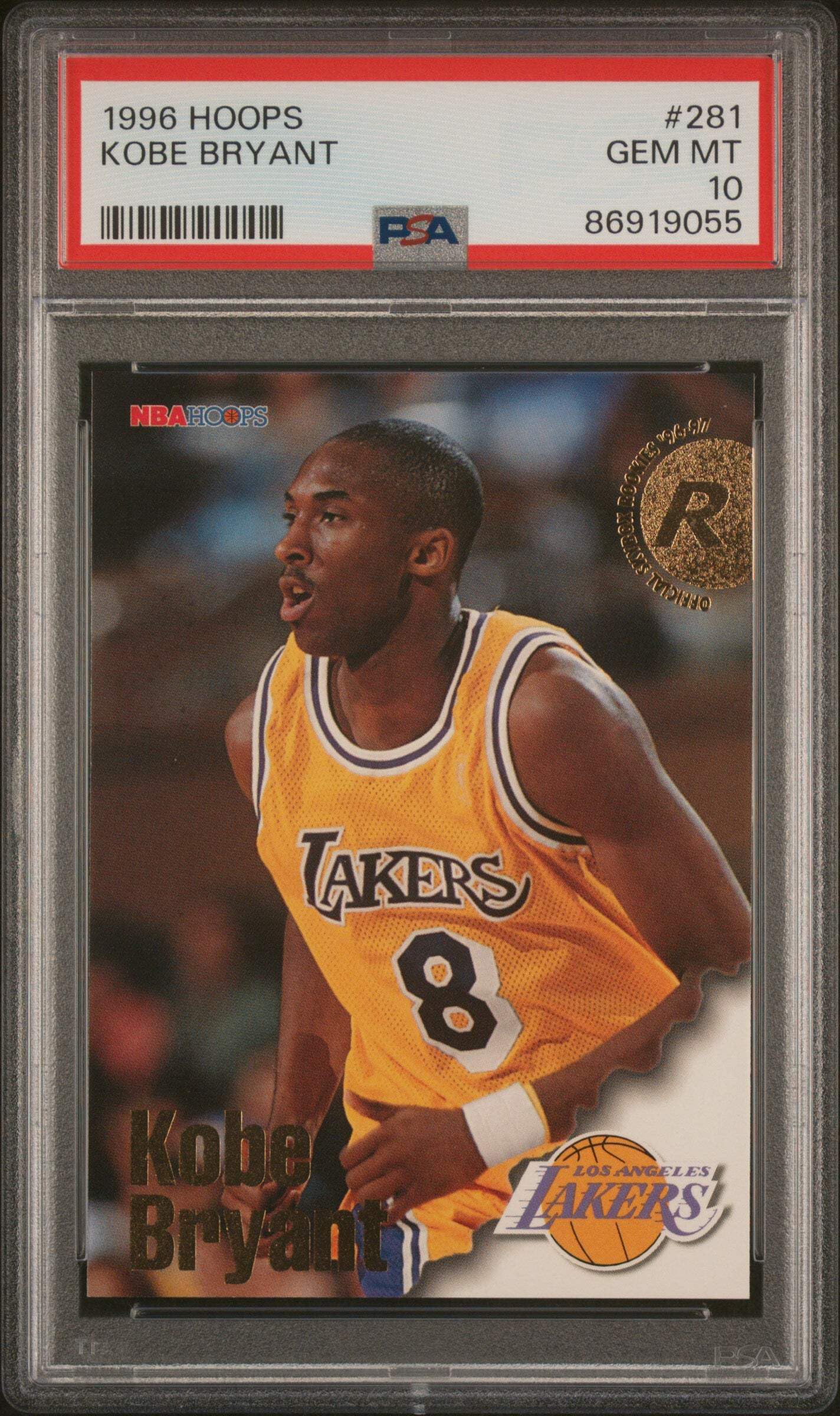 Amazon.com: Graded 1996 Fleer Hoops Kobe Bryant #281 Rookie RC
