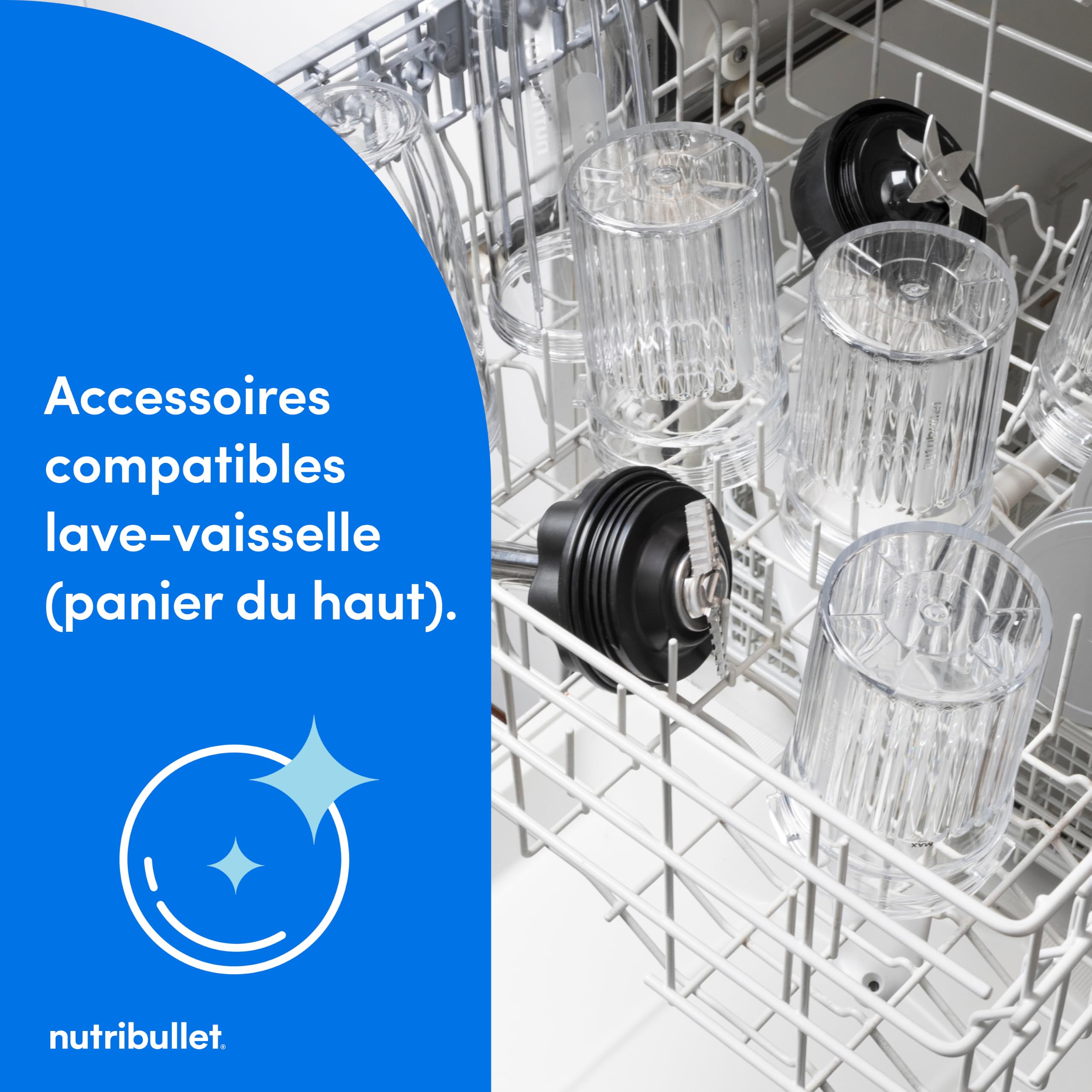 nutribullet Chill – Machine à desserts glacés, gelato, sorbet, smoothie, yaourt glacé, crème glacée, 5 programmes automatiques, 3 récipients, couvercles, idéale pour les familles, blanche (NBD0503W)