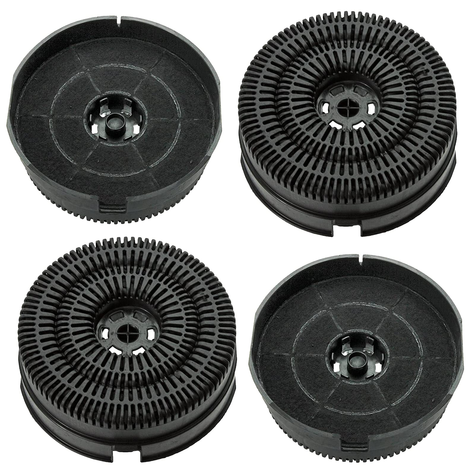 SPARES2GO Carbon Filter compatible with Elica ERA-STD-80 ELITE 14 ERA GR Cooker Hood Extractor (Pack of 4)