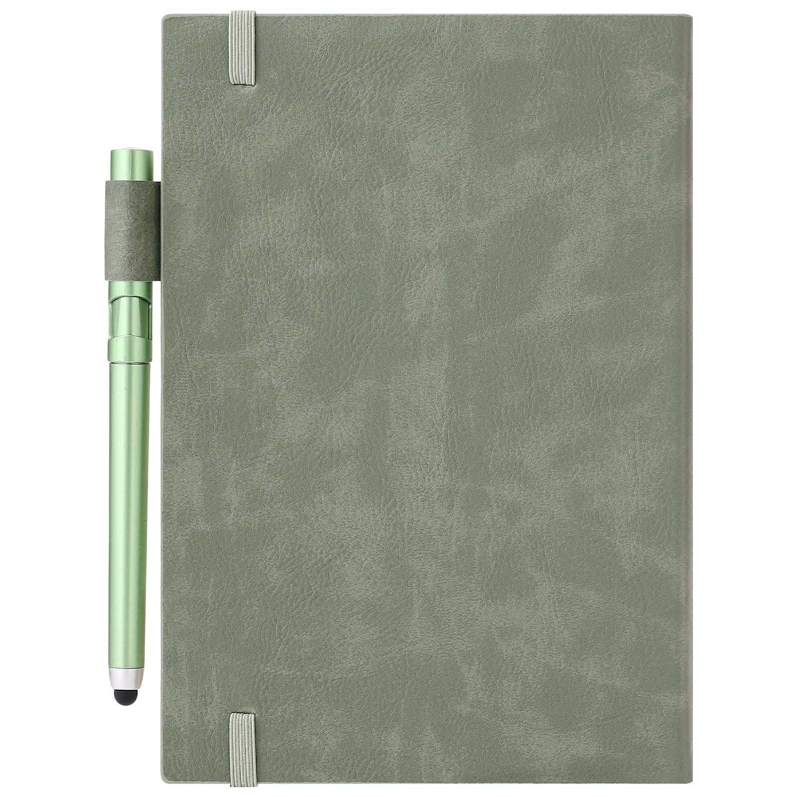 2027 Diary A5 Page a Day,Diary 2027 from Jan to Dec,Full Year Planner 2027,Hardcover Daily Planner with Colorful Monthly Tabs,Pen,Pen Loop, Inner Pocket, Bookmarks (Green)
