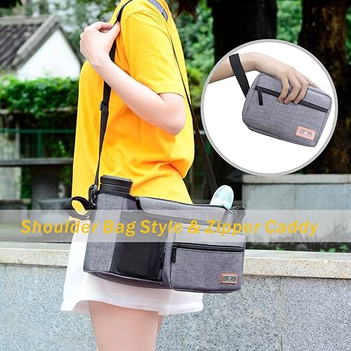 Miniatura 5 de Vanleestar Bolsa de cambiador y organizador de cochecito, mochila grande para pañales multiusos para bebé, es el complemento perfecto para la