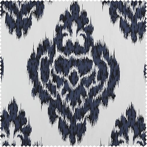 Miniatura 5 de HPD Half Price Drapes Cenefa de ventana 50 X 19 Algodón Ikat Impreso, PRTW-VLD24A-19, Ikat Azul